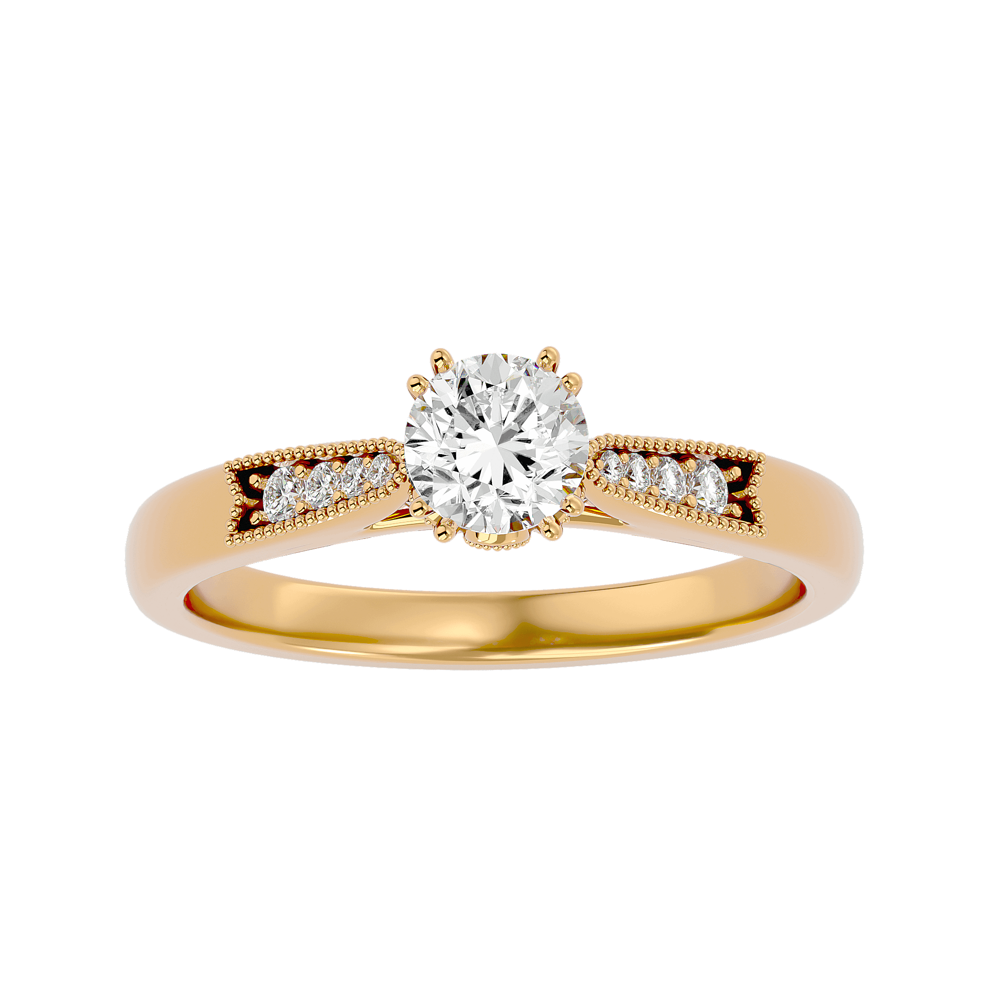 Audrey Diamond Solitaire Ring