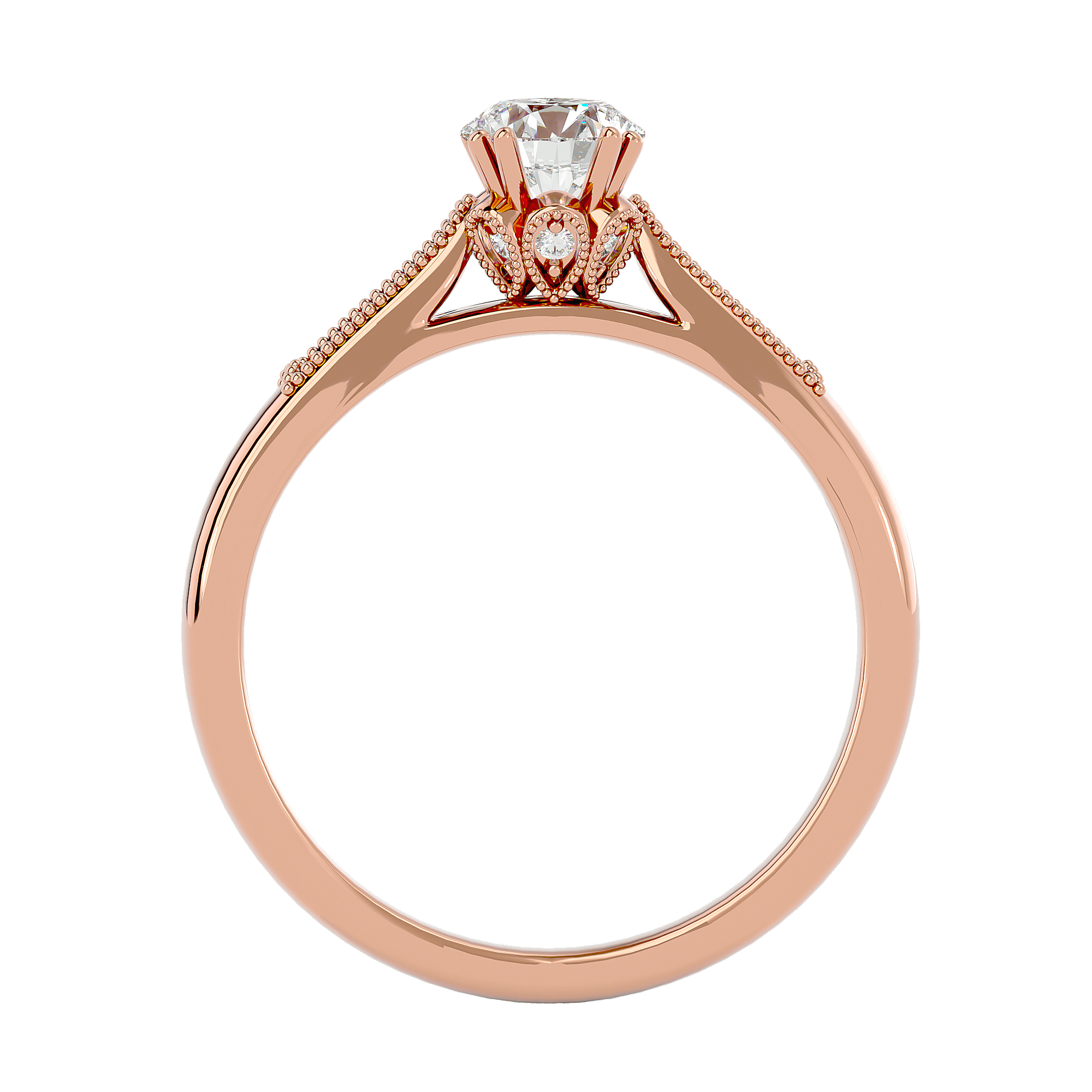Audrey Diamond Solitaire Ring