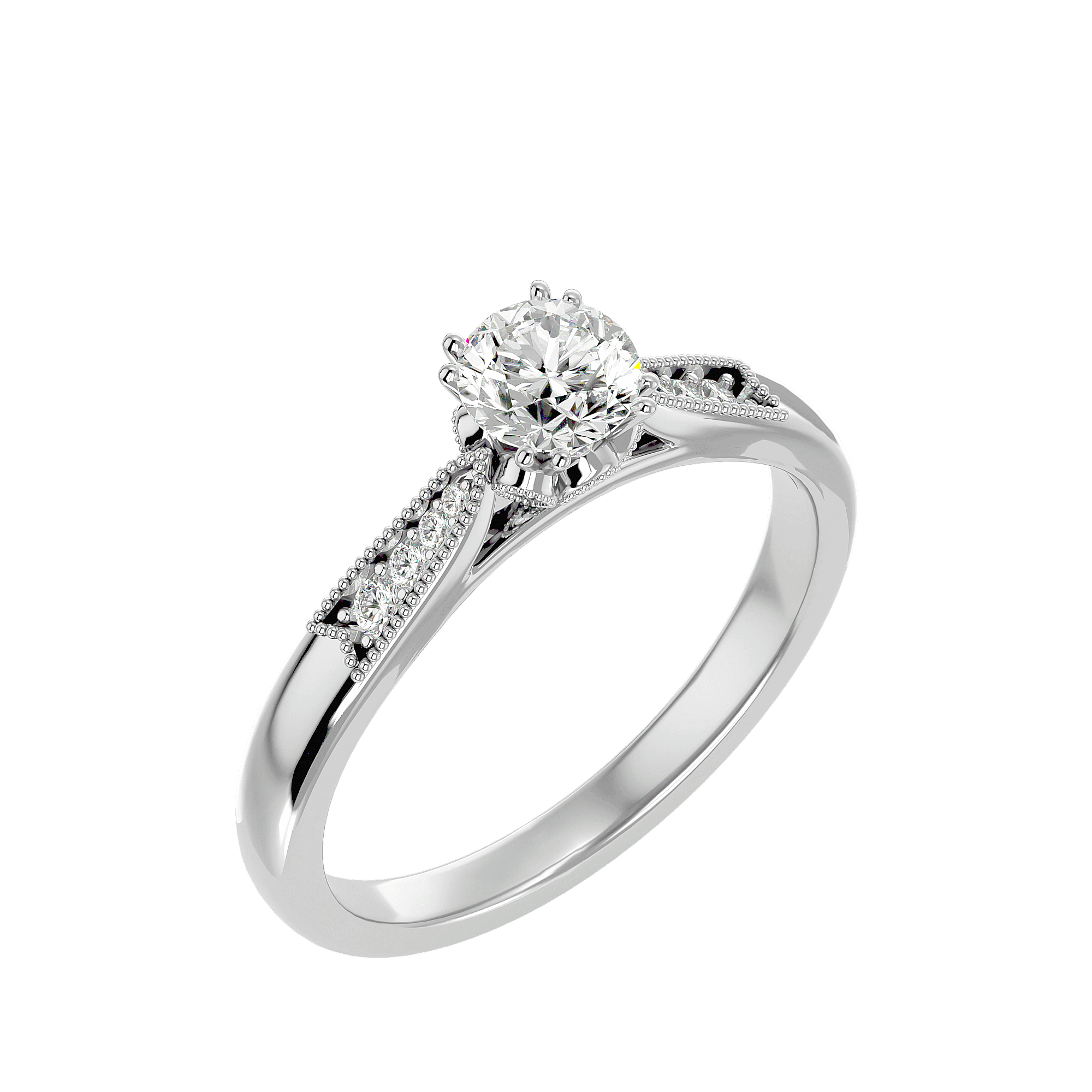 Audrey Diamond Solitaire Ring