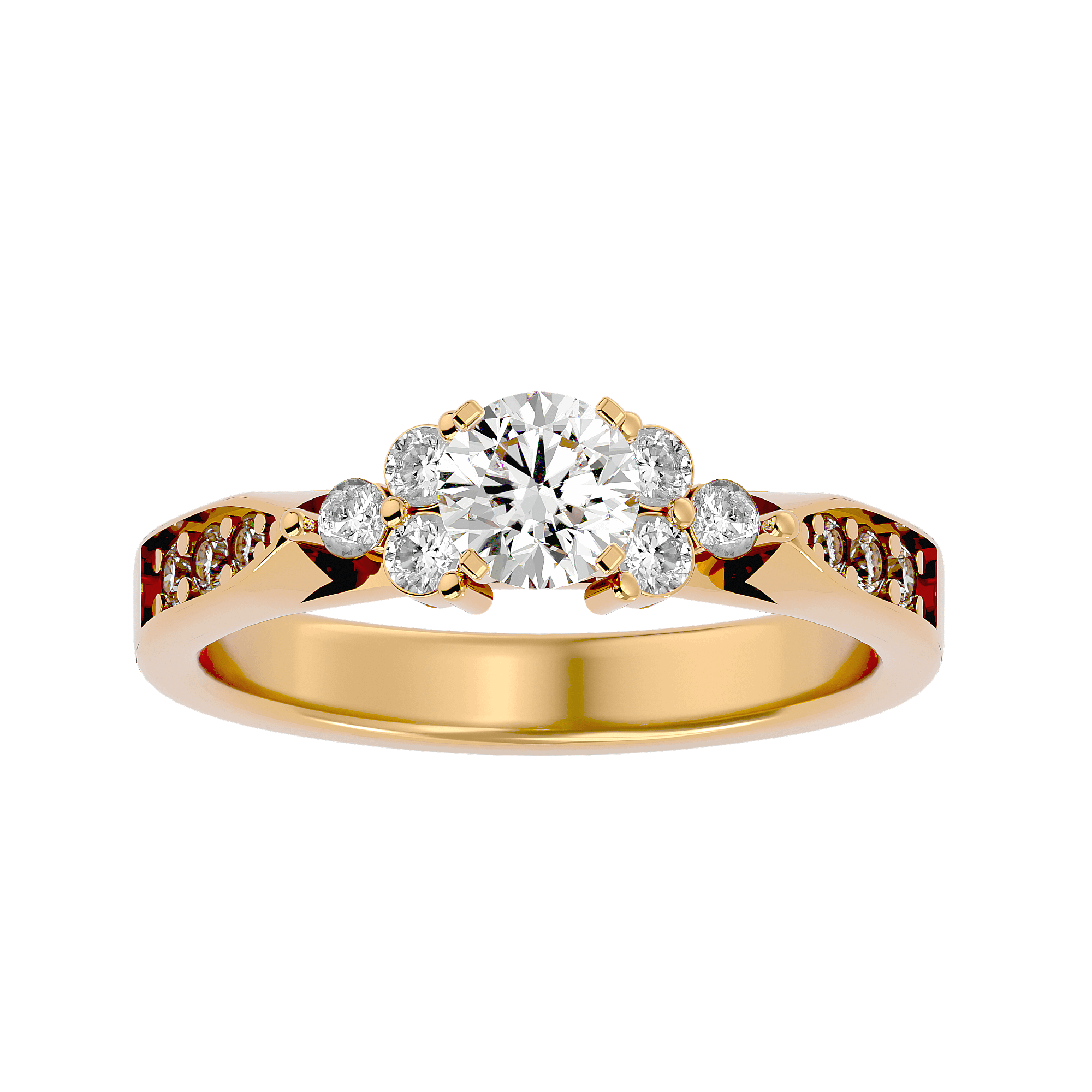 Autumn Diamond Solitaire Ring