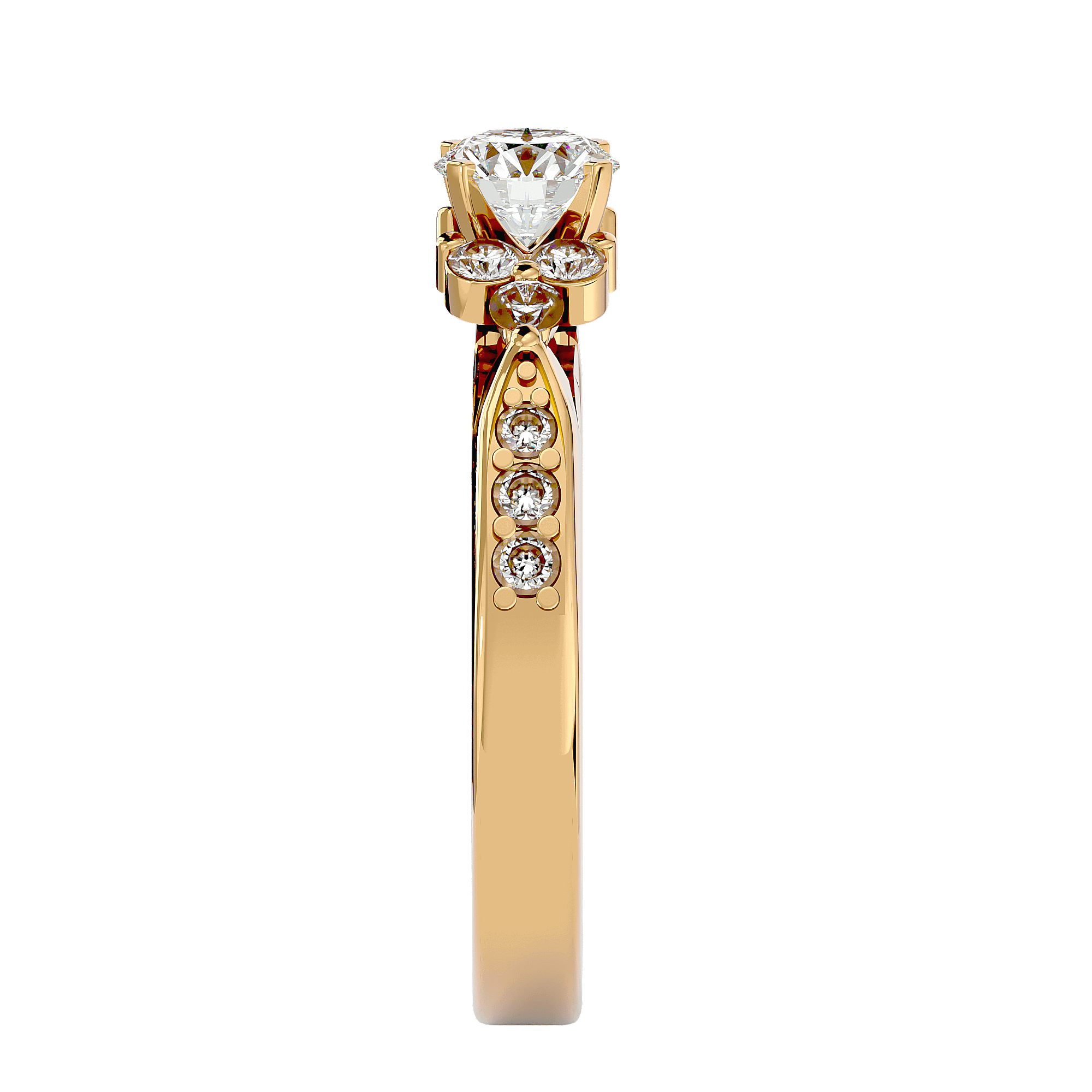 Autumn Diamond Solitaire Ring