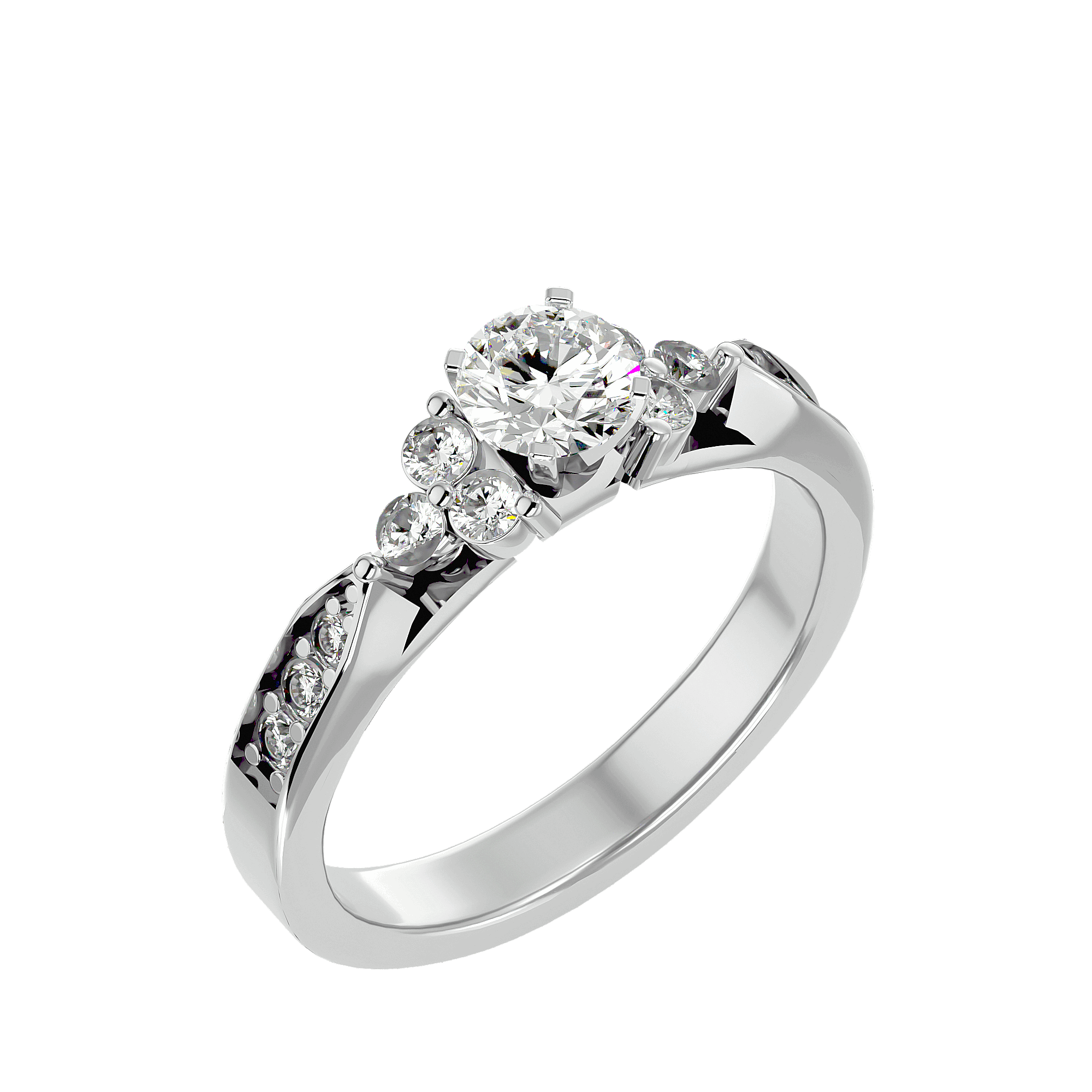 Autumn Diamond Solitaire Ring