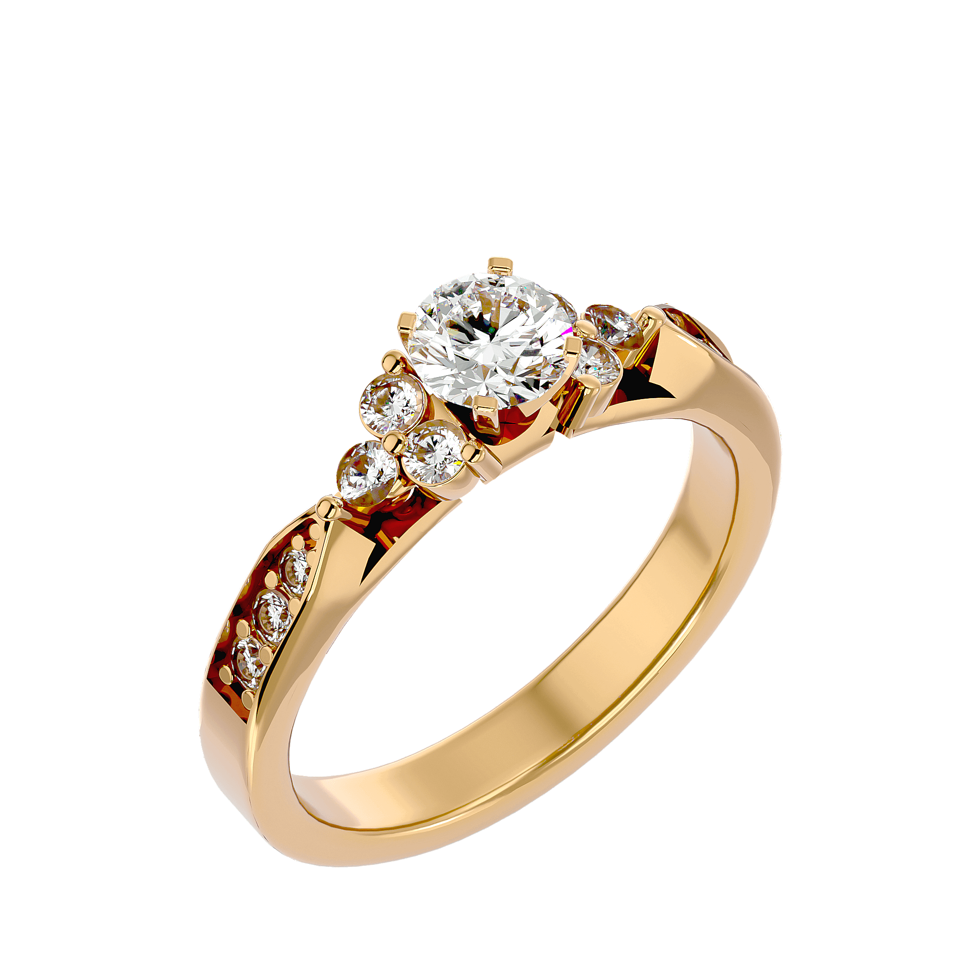 Autumn Diamond Solitaire Ring