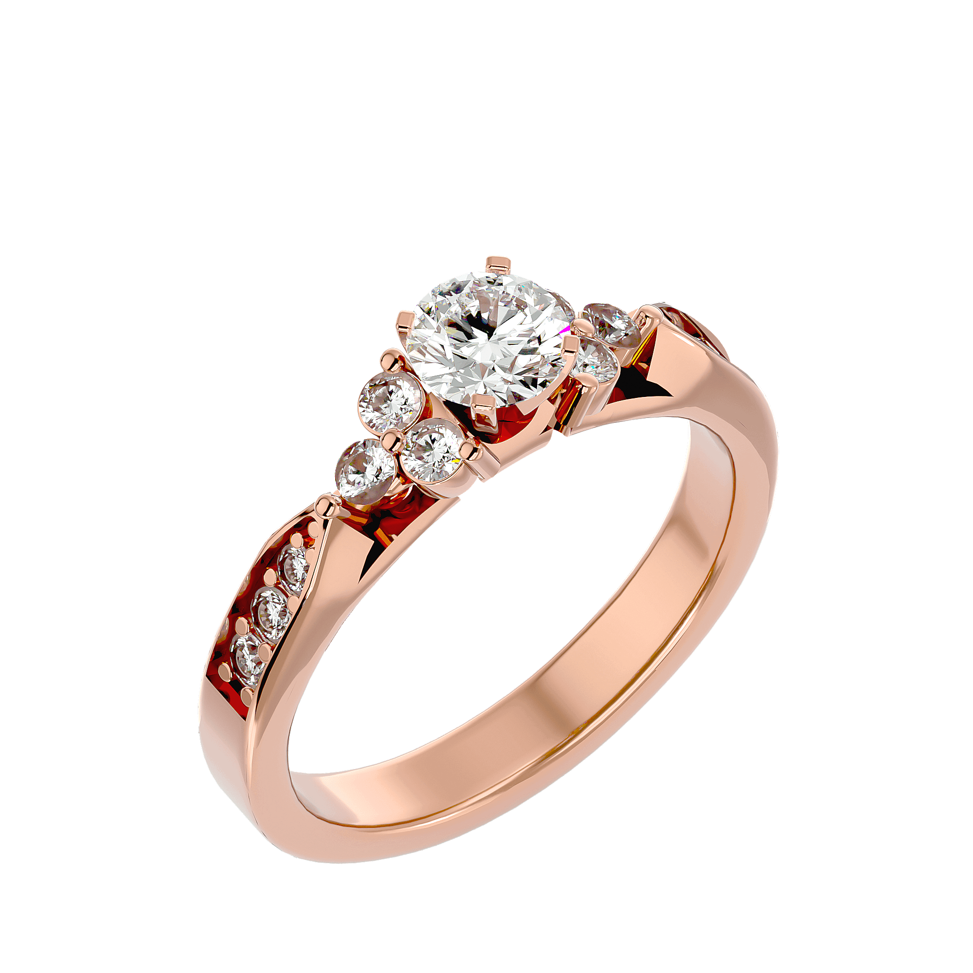 Autumn Diamond Solitaire Ring
