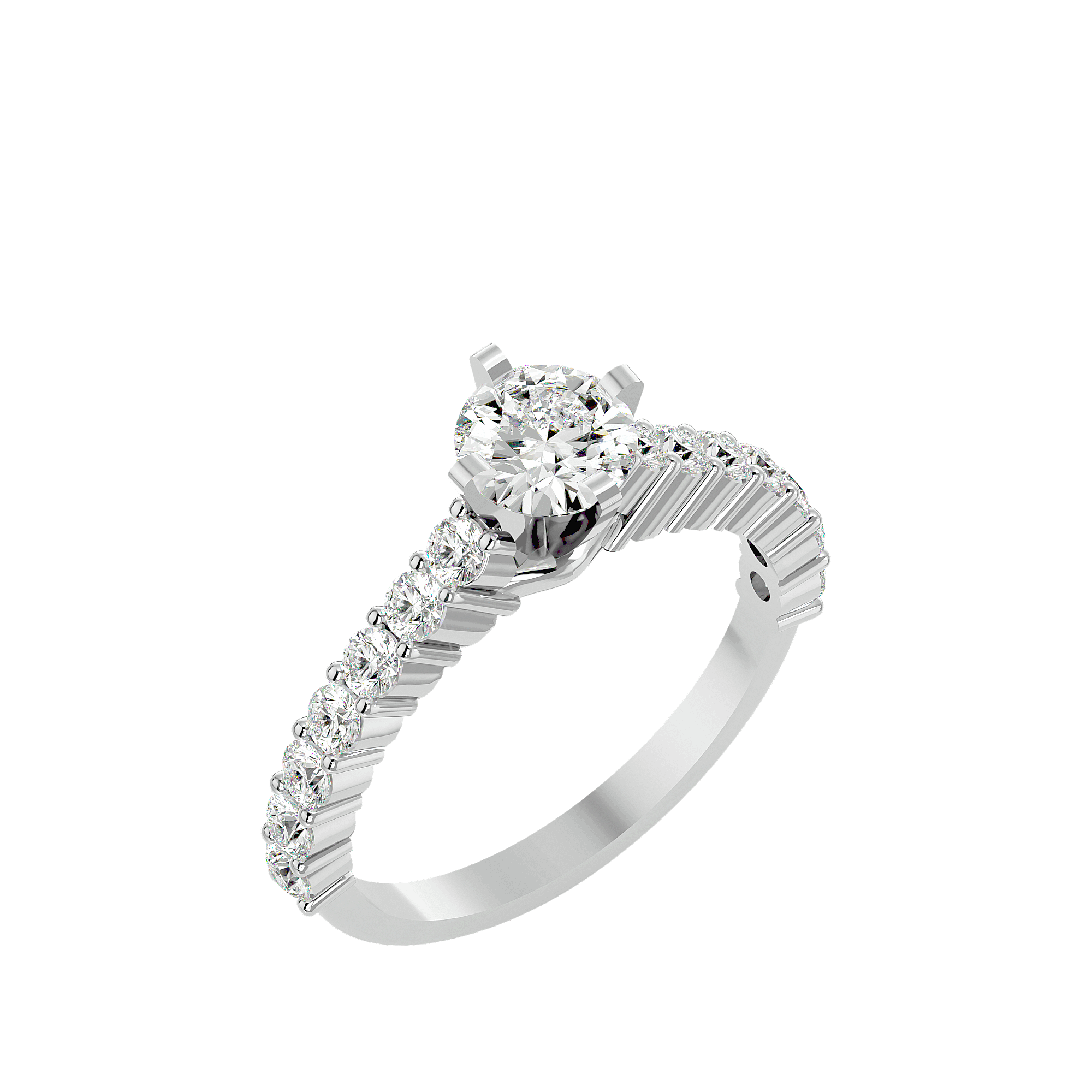 Bizzy Diamond Solitaire Ring