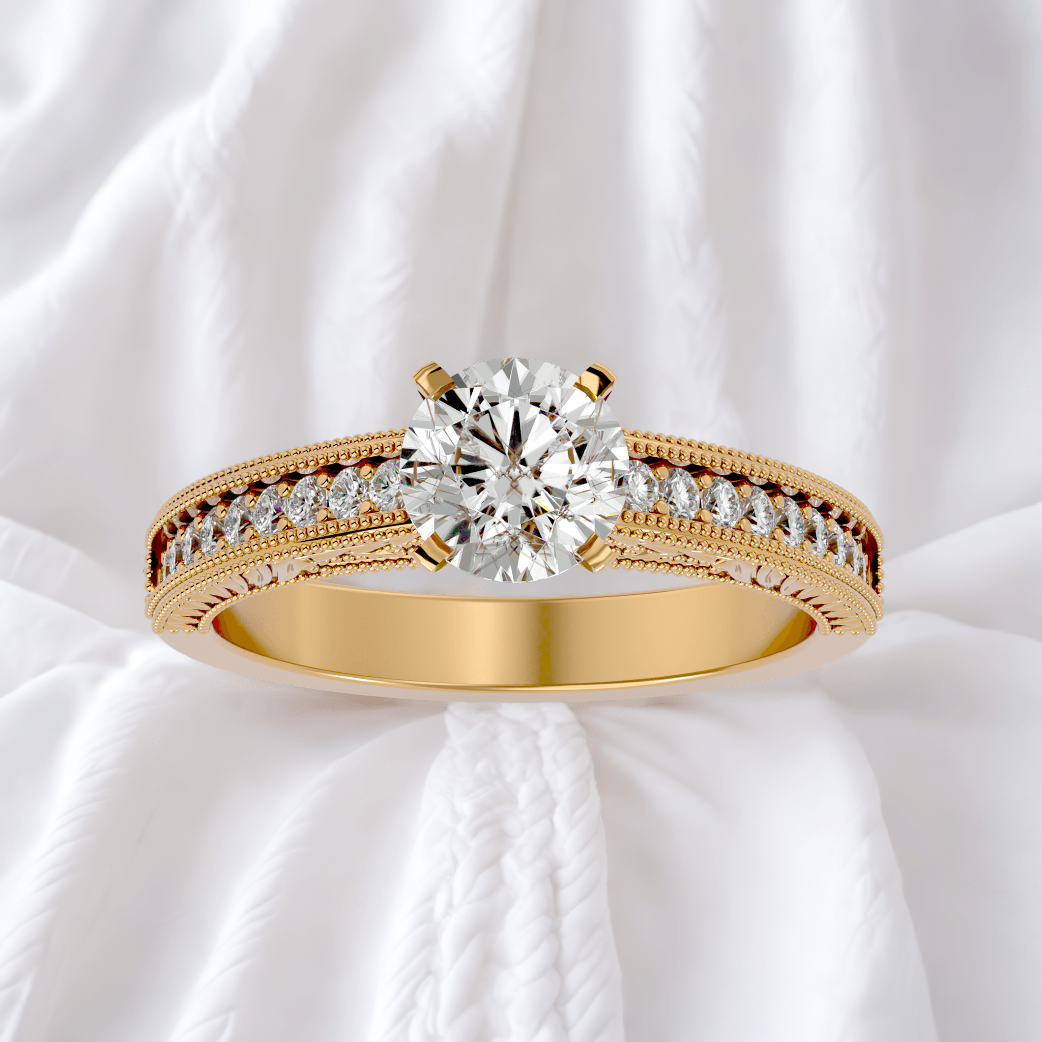 50 cents Diamond Solitaire Ring