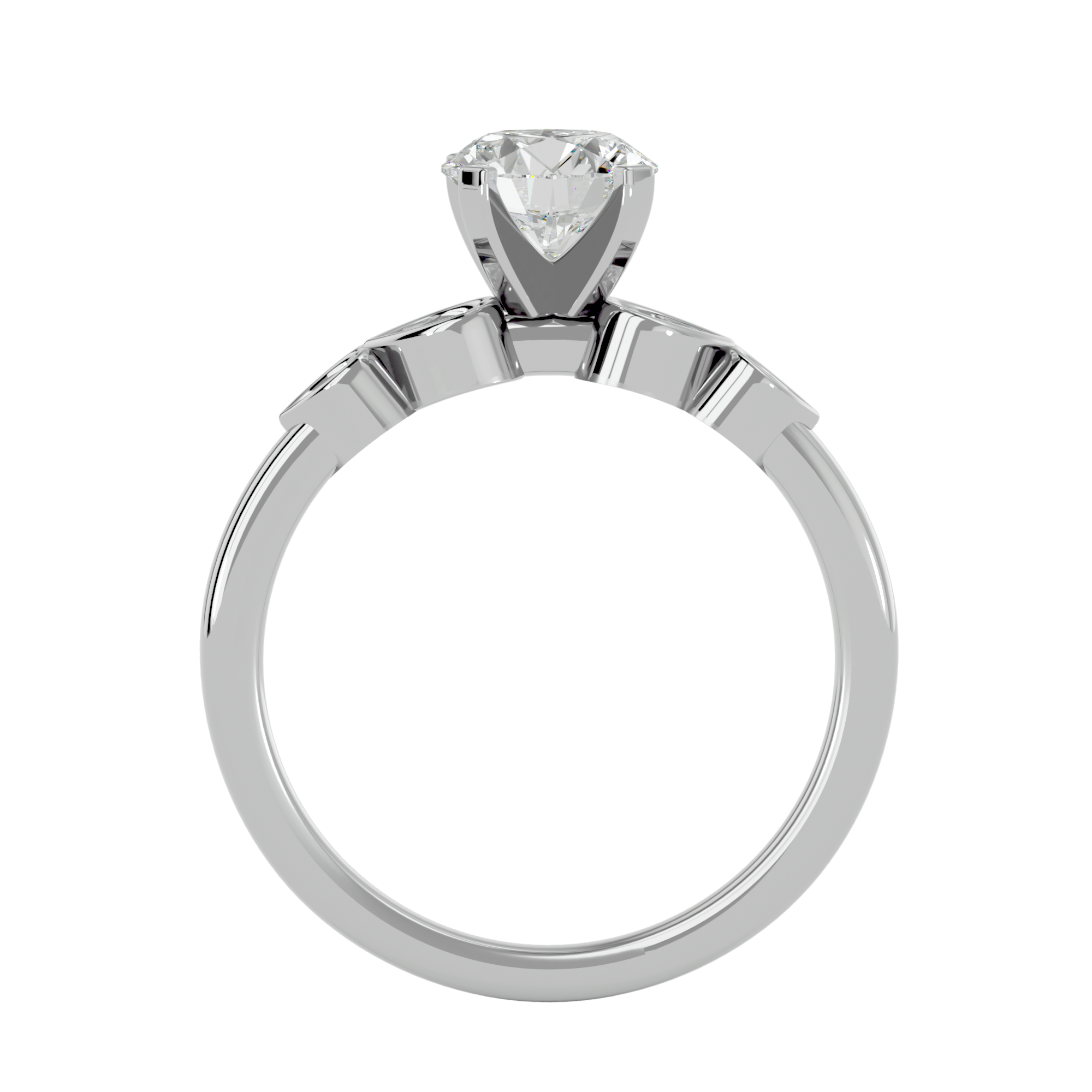 Amia Ring with band Ladies Ring