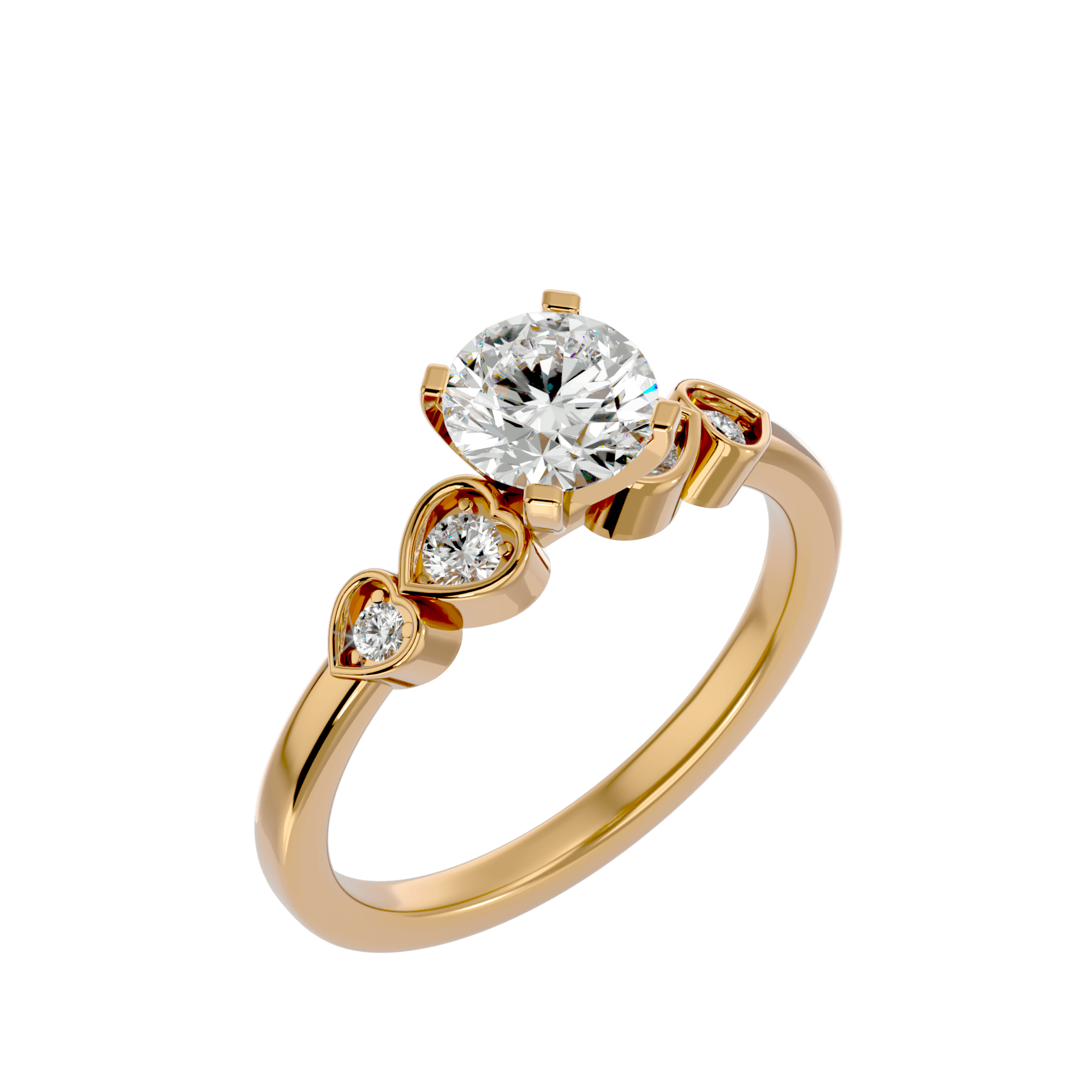 Amia Ring with band Ladies Ring