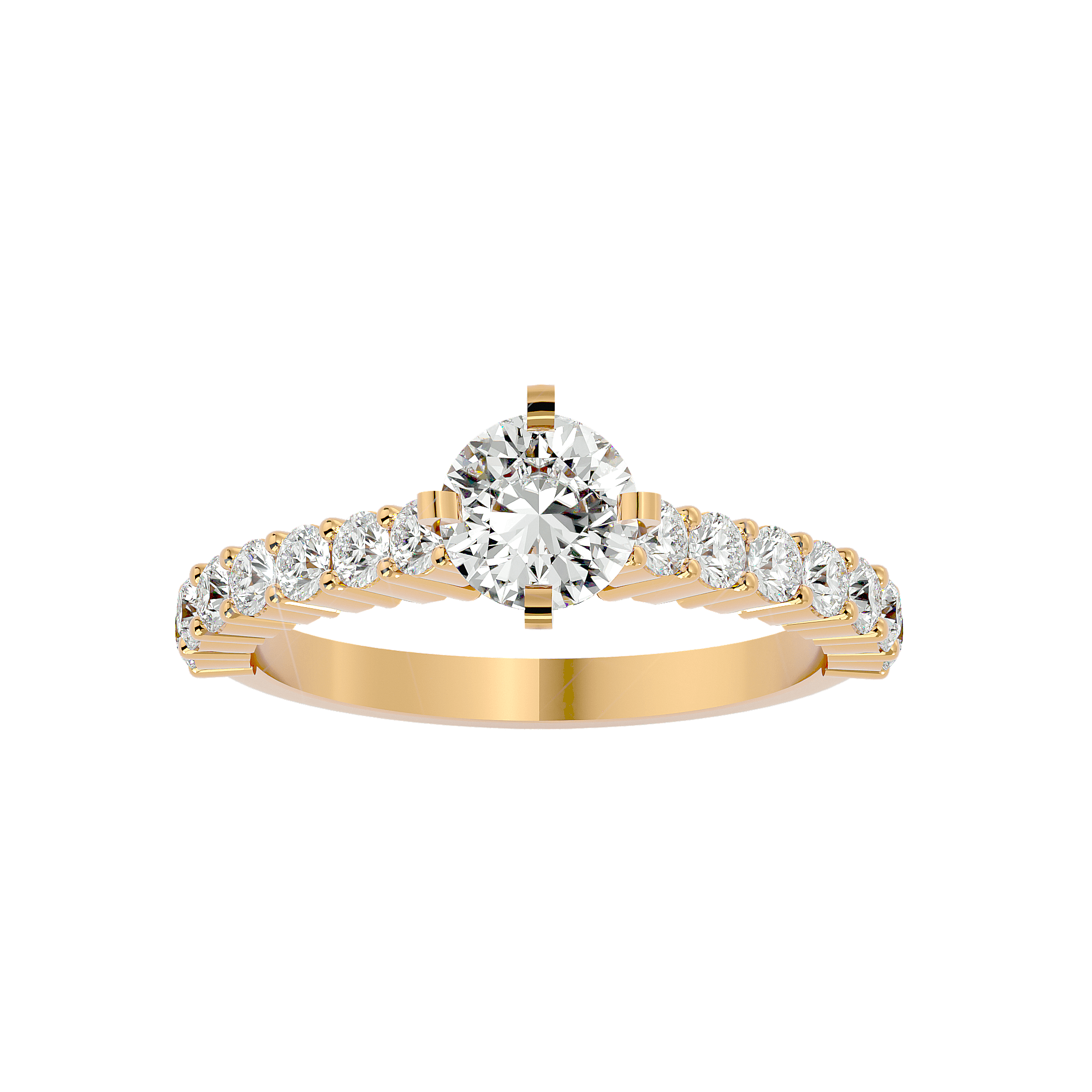 Bizzy Diamond Solitaire Ring