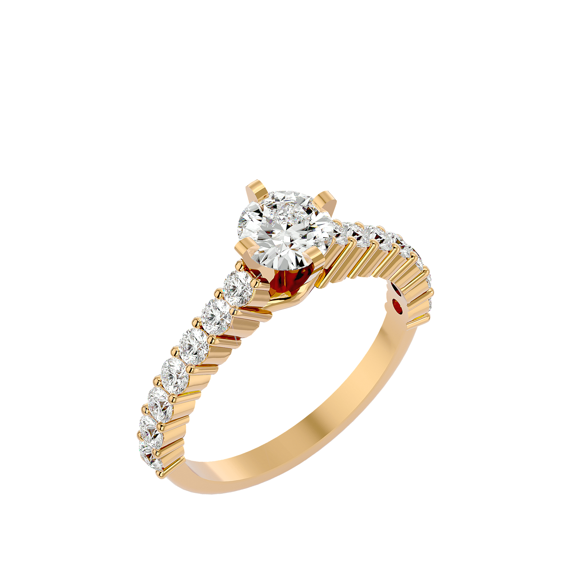 Bizzy Diamond Solitaire Ring