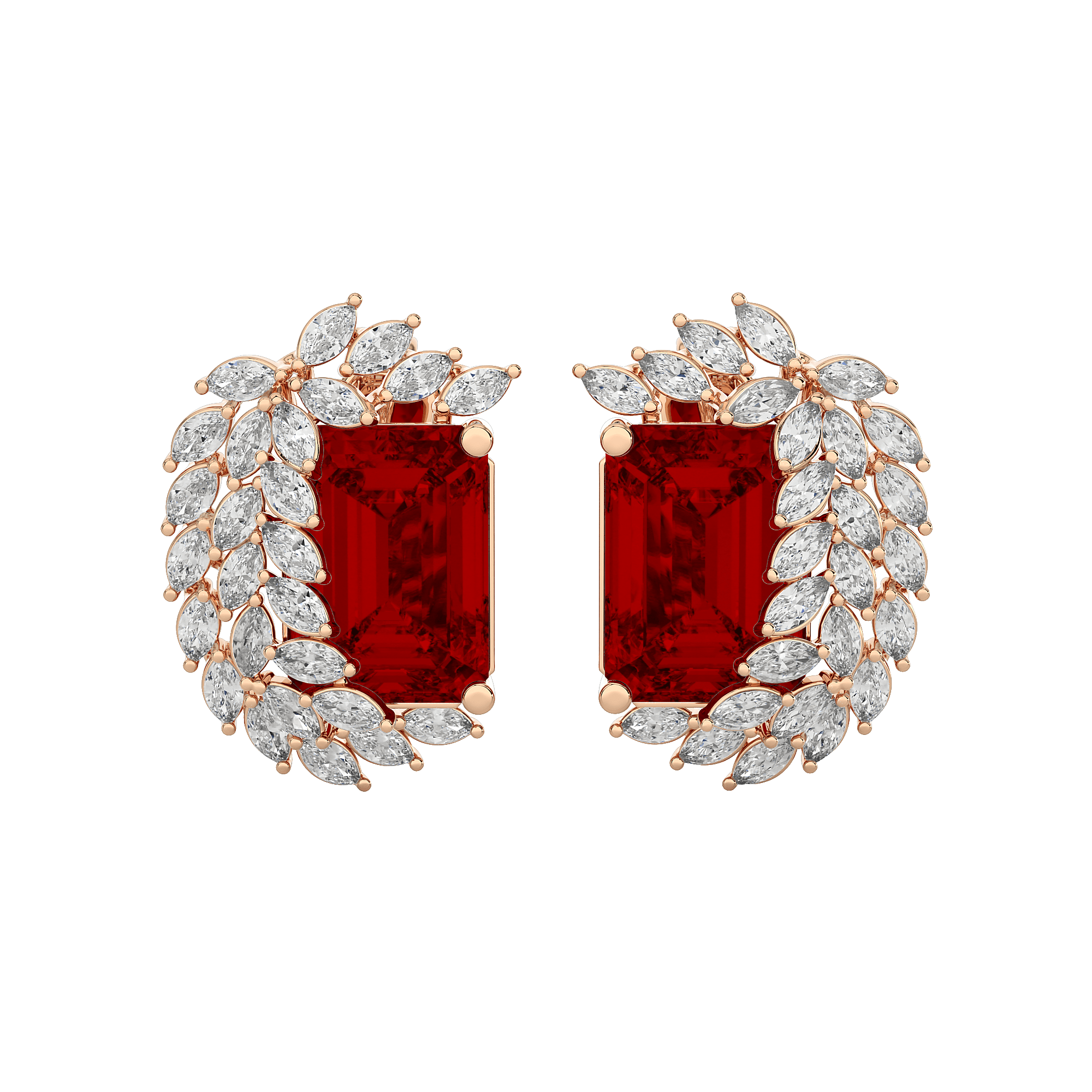 Avira Diamond Gemstone Earrings