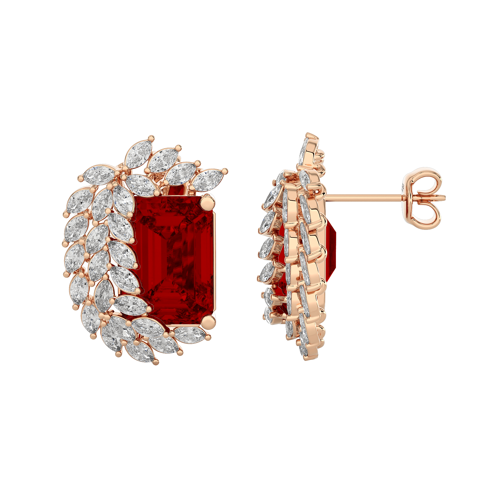 Avira Diamond Gemstone Earrings