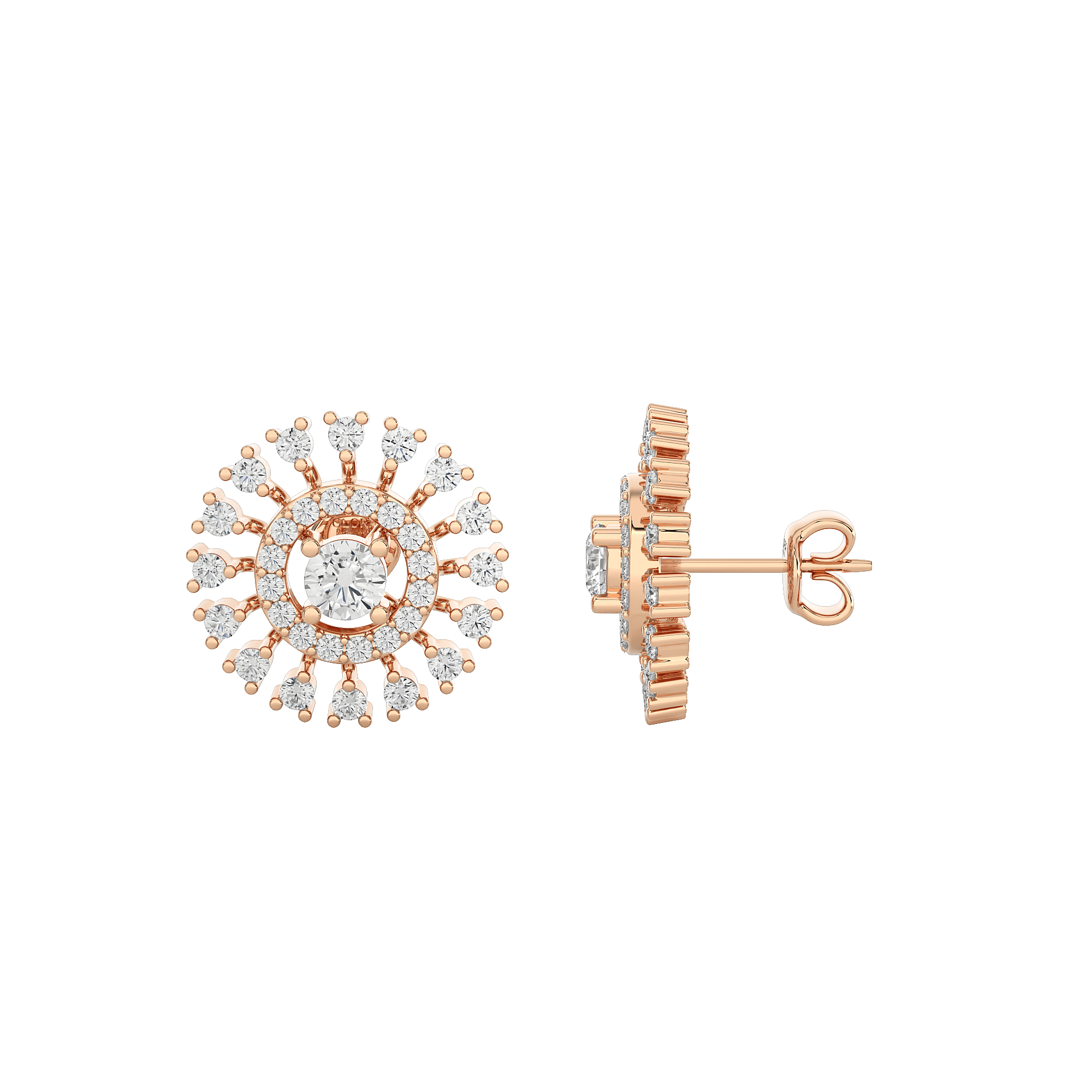 Opal Diamond Earrings