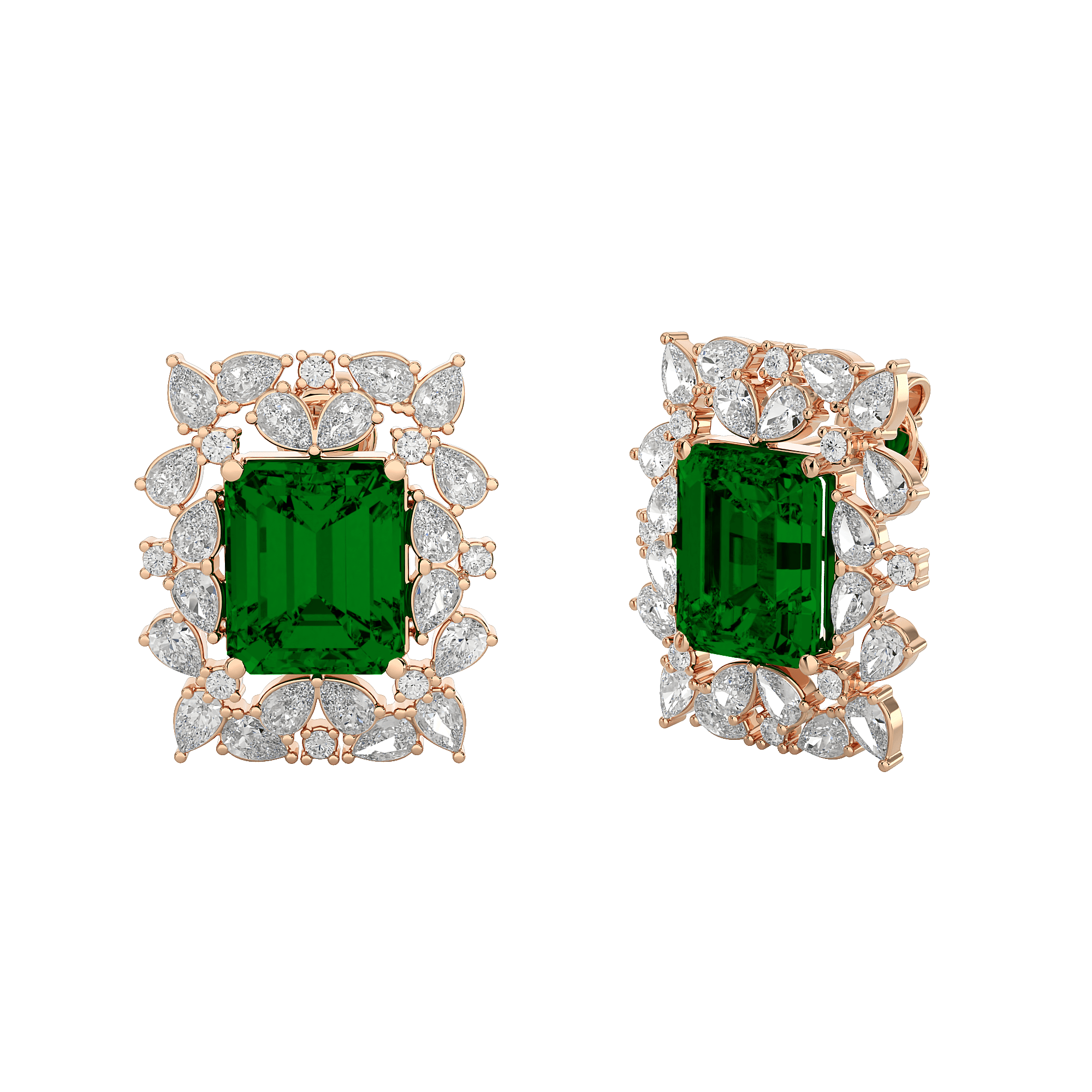 Rayne Diamond Gemstone Earrings
