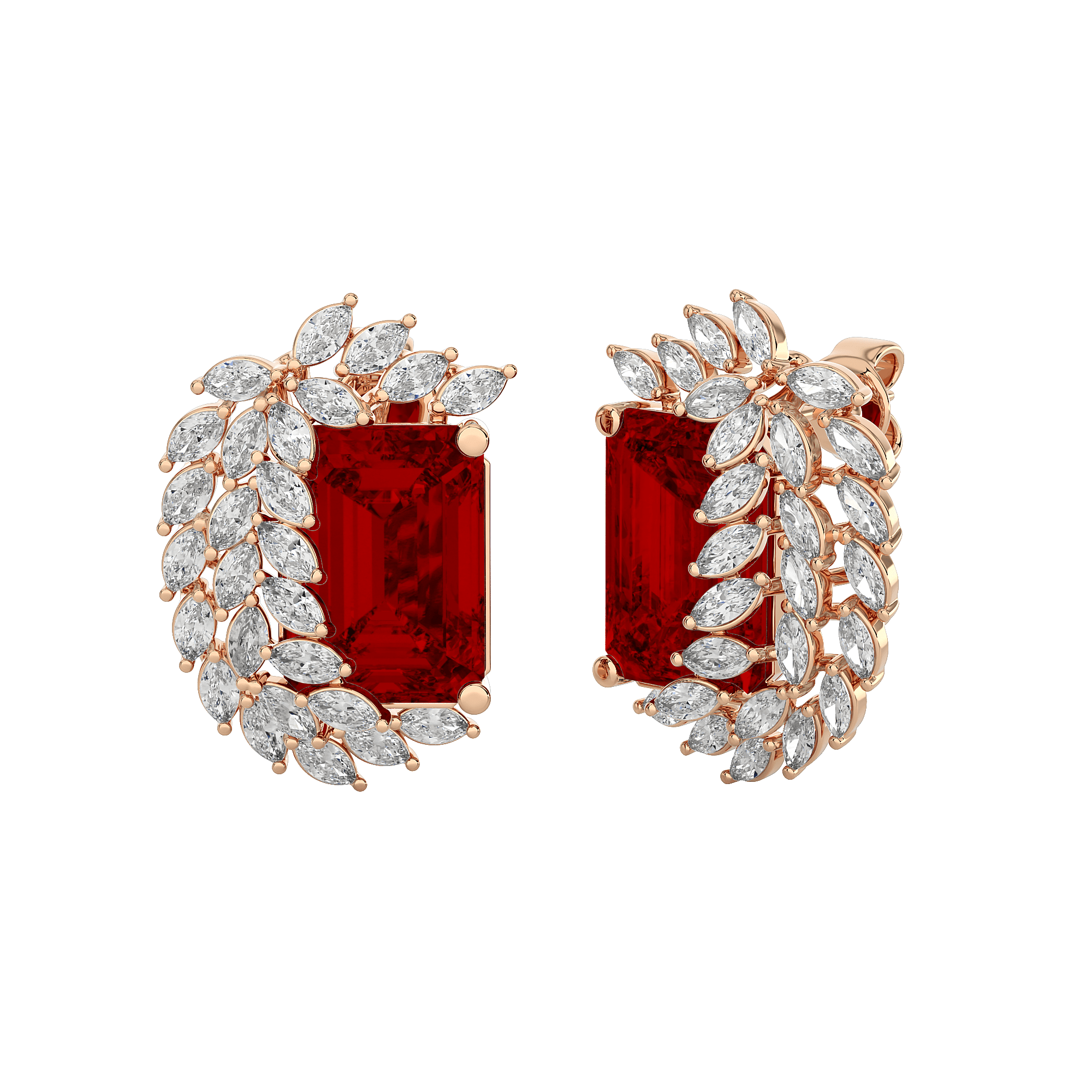 Avira Diamond Gemstone Earrings