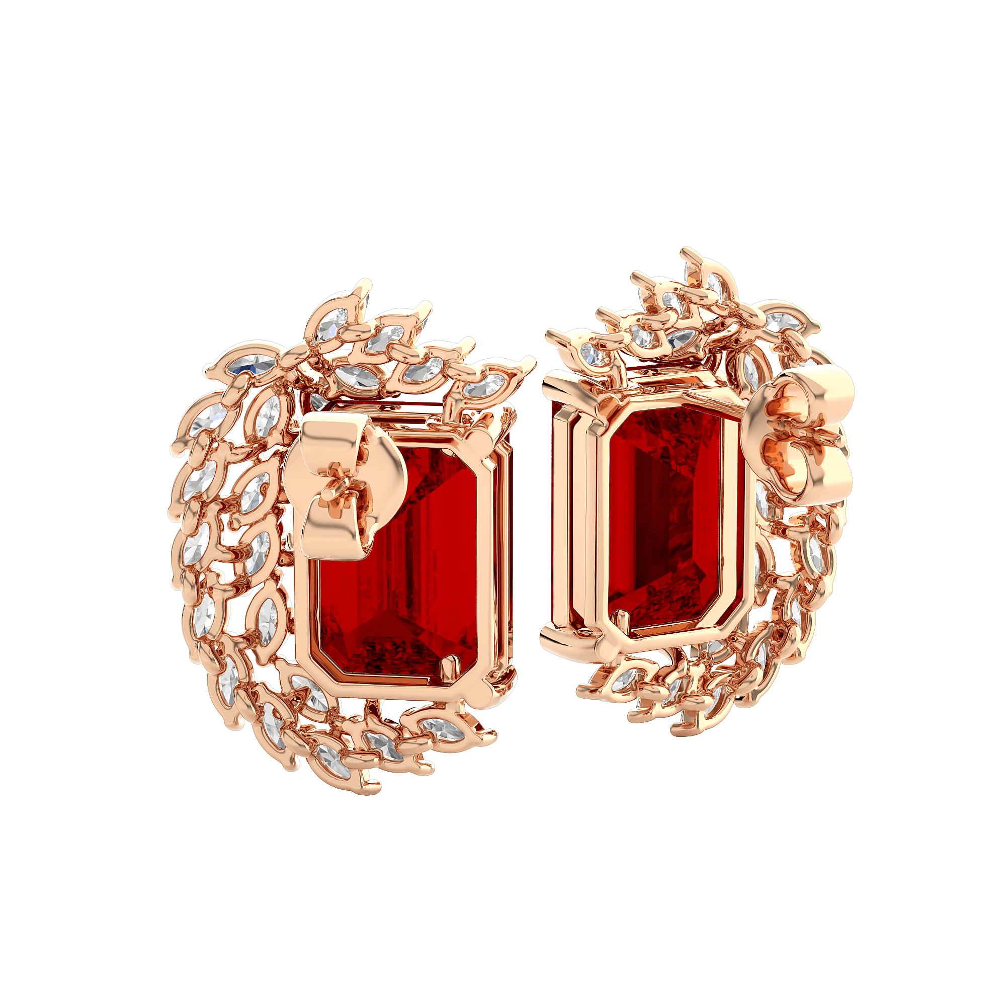 Avira Diamond Gemstone Earrings