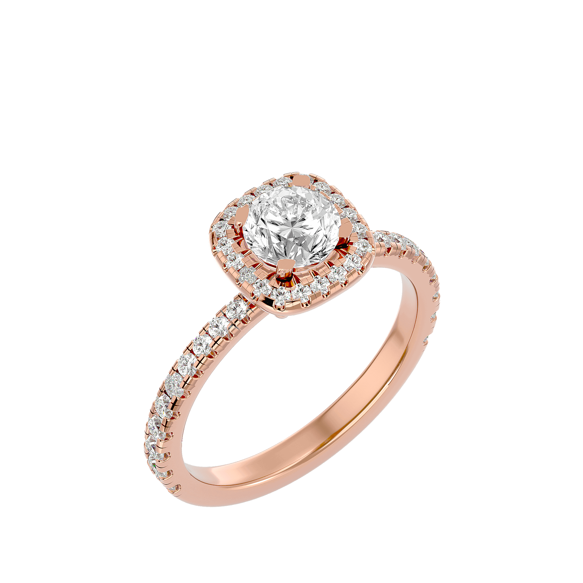 Claire Diamond Halo Ring