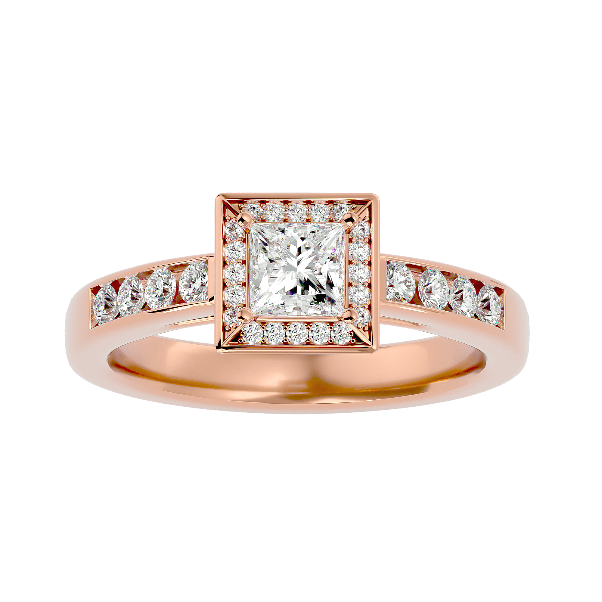 Caterina Diamond Halo Ring