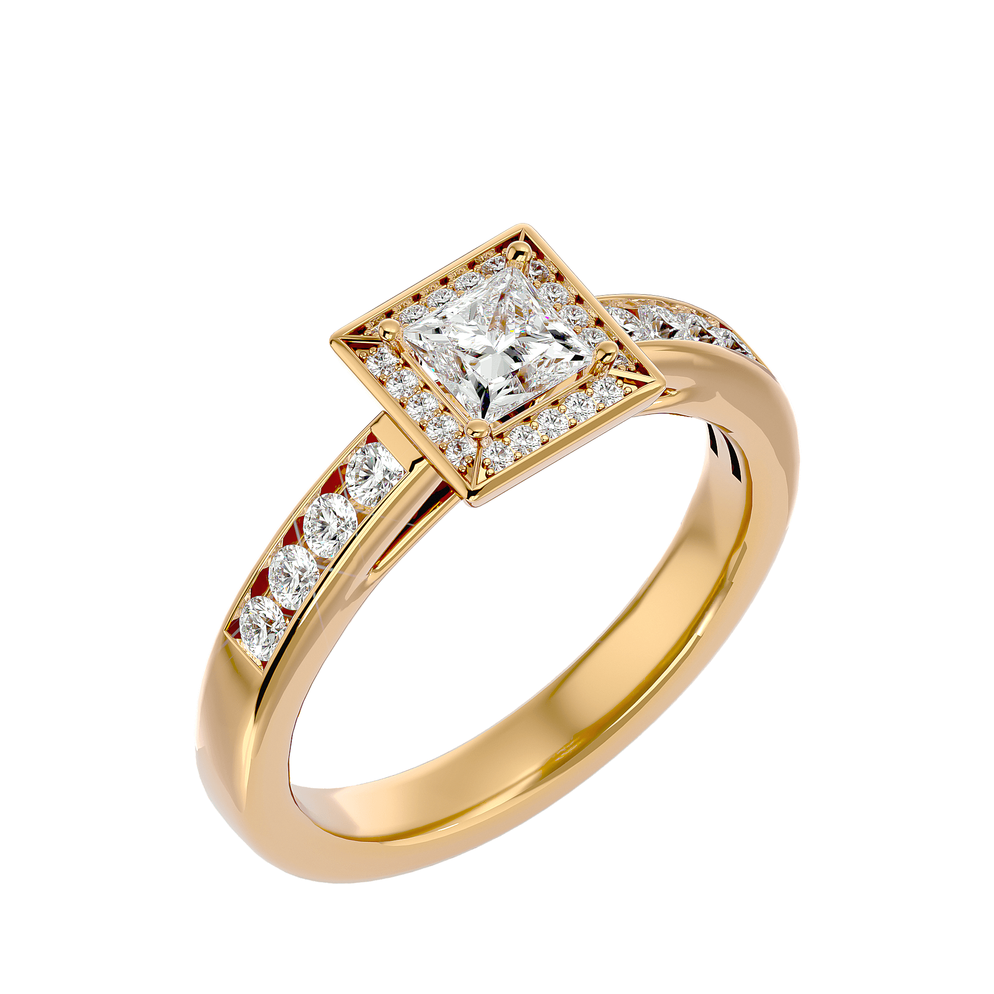 Caterina Diamond Halo Ring