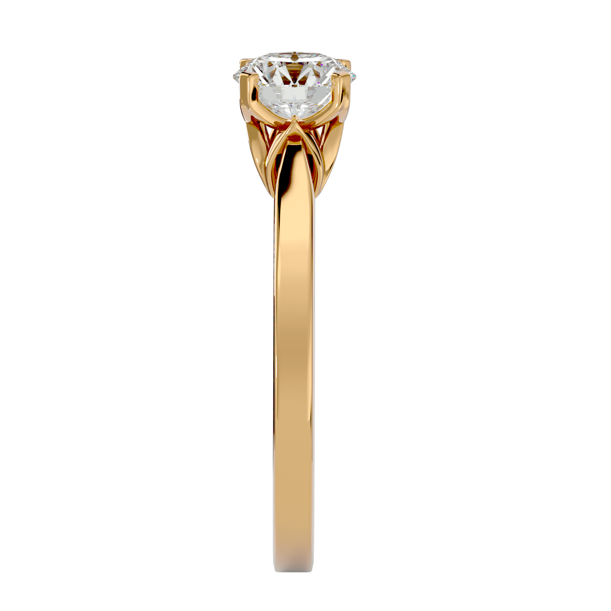 Flora Single Solitaire Ring