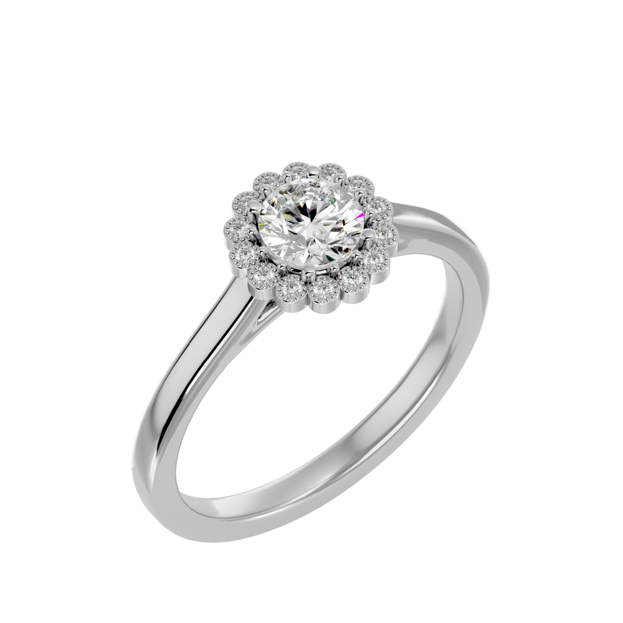 Robin Diamond Halo Ring
