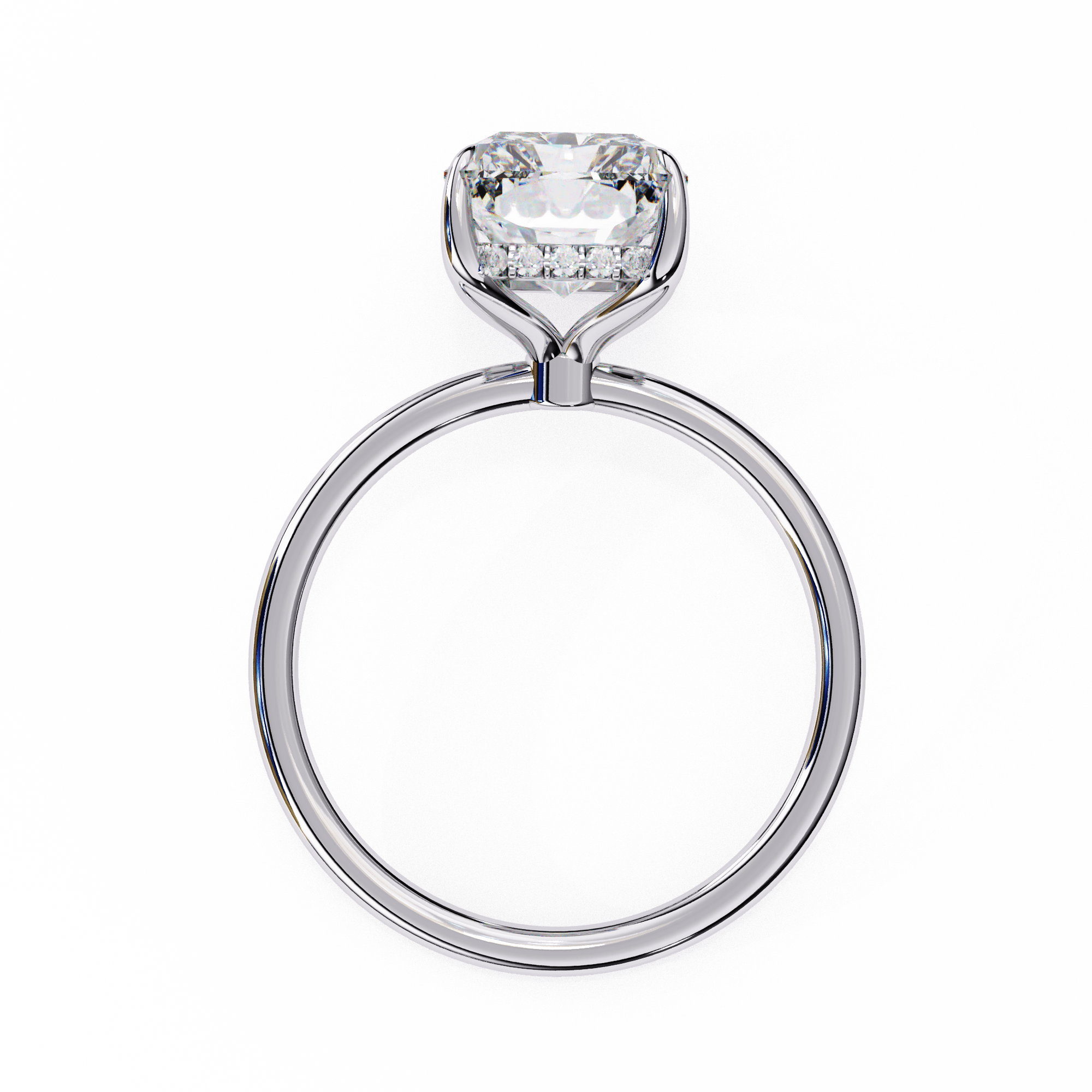 2 carat Radiant Solitaire ring