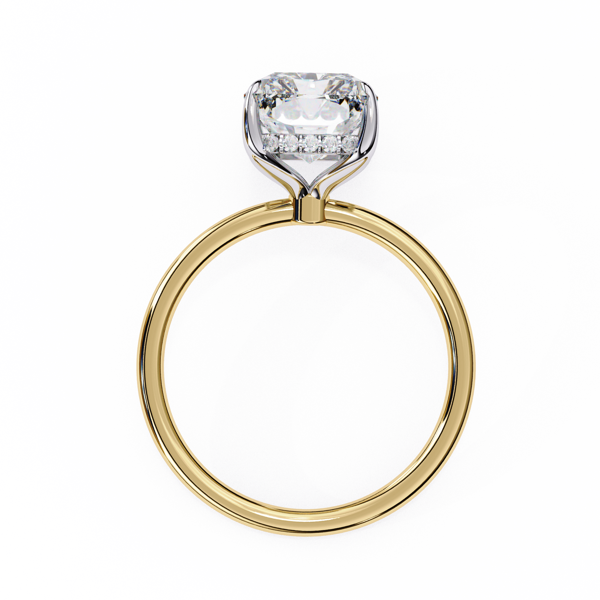 2 carat Radiant Solitaire ring