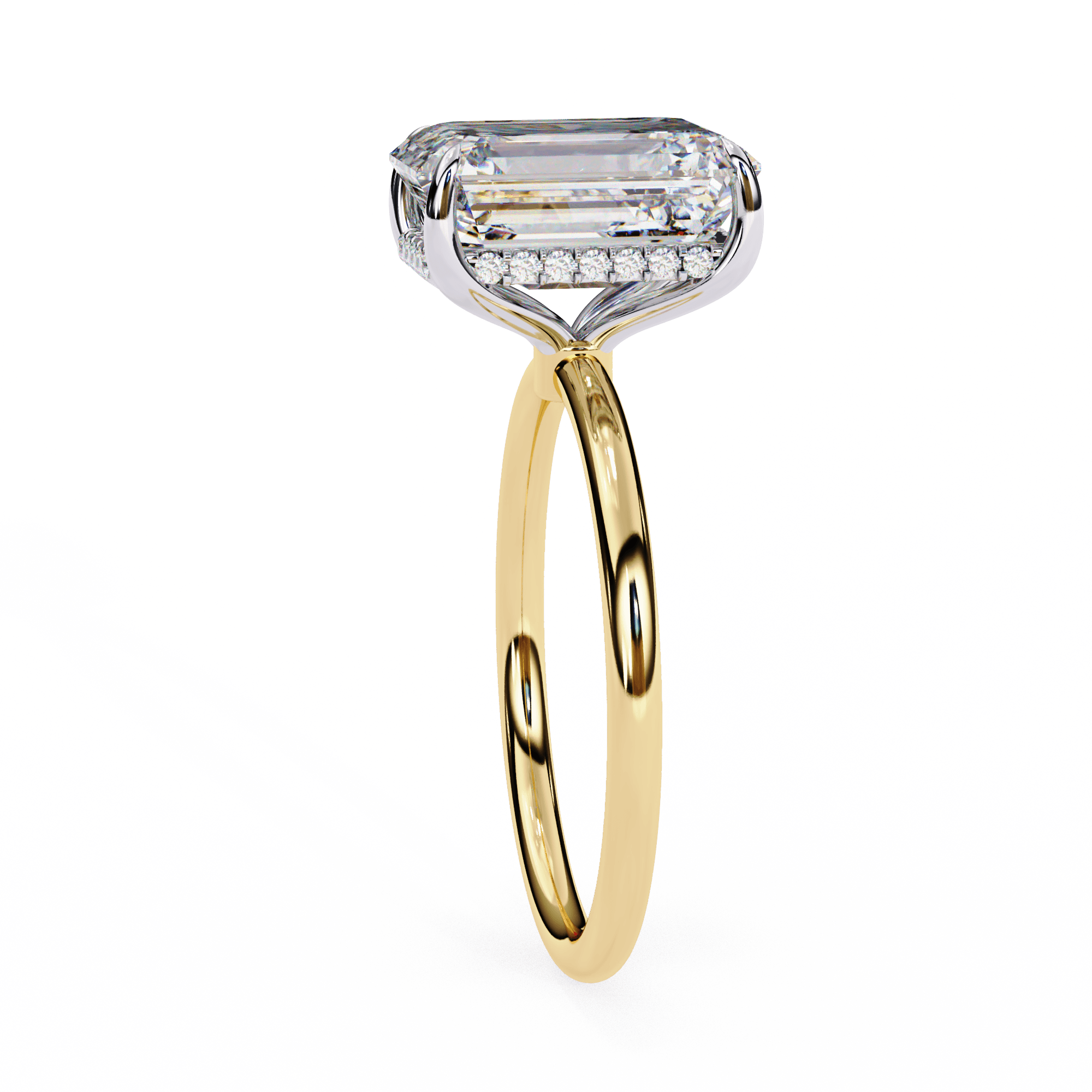 2 carat Emerald Diamond Ring