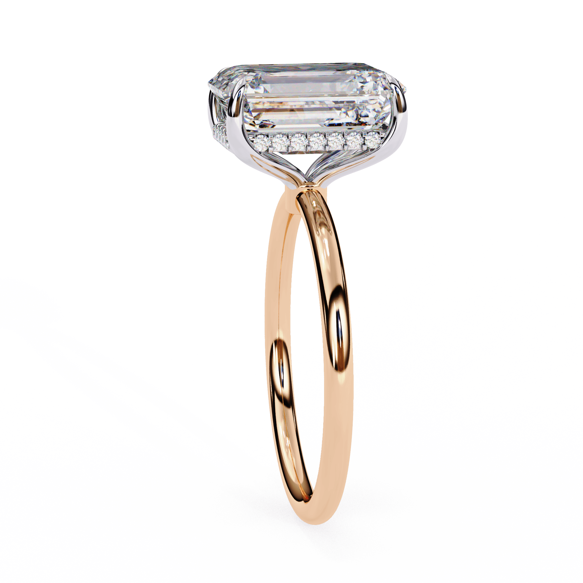 2 carat Emerald Diamond Ring