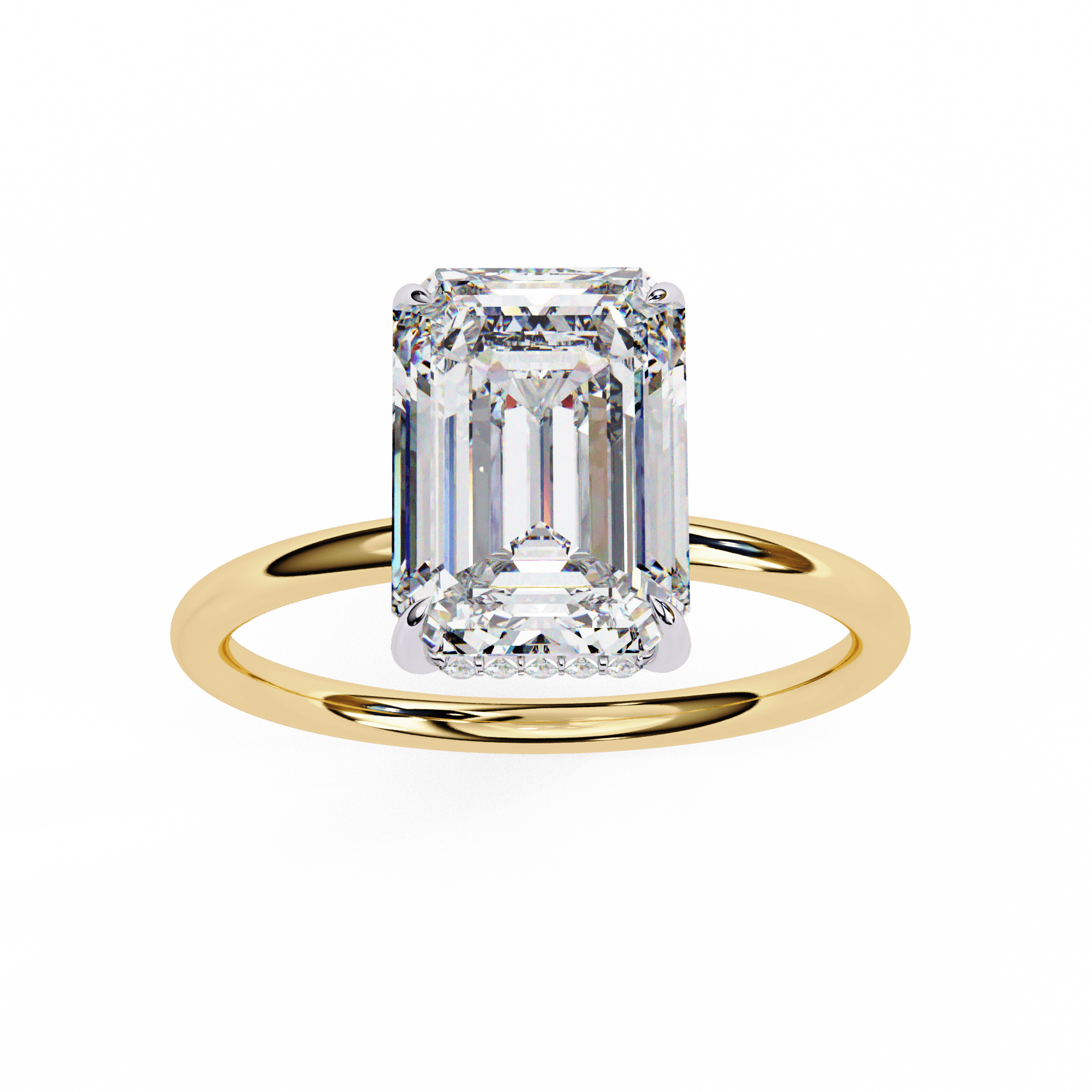 2 Carat Emerald Cut Diamond Solitaire Ring