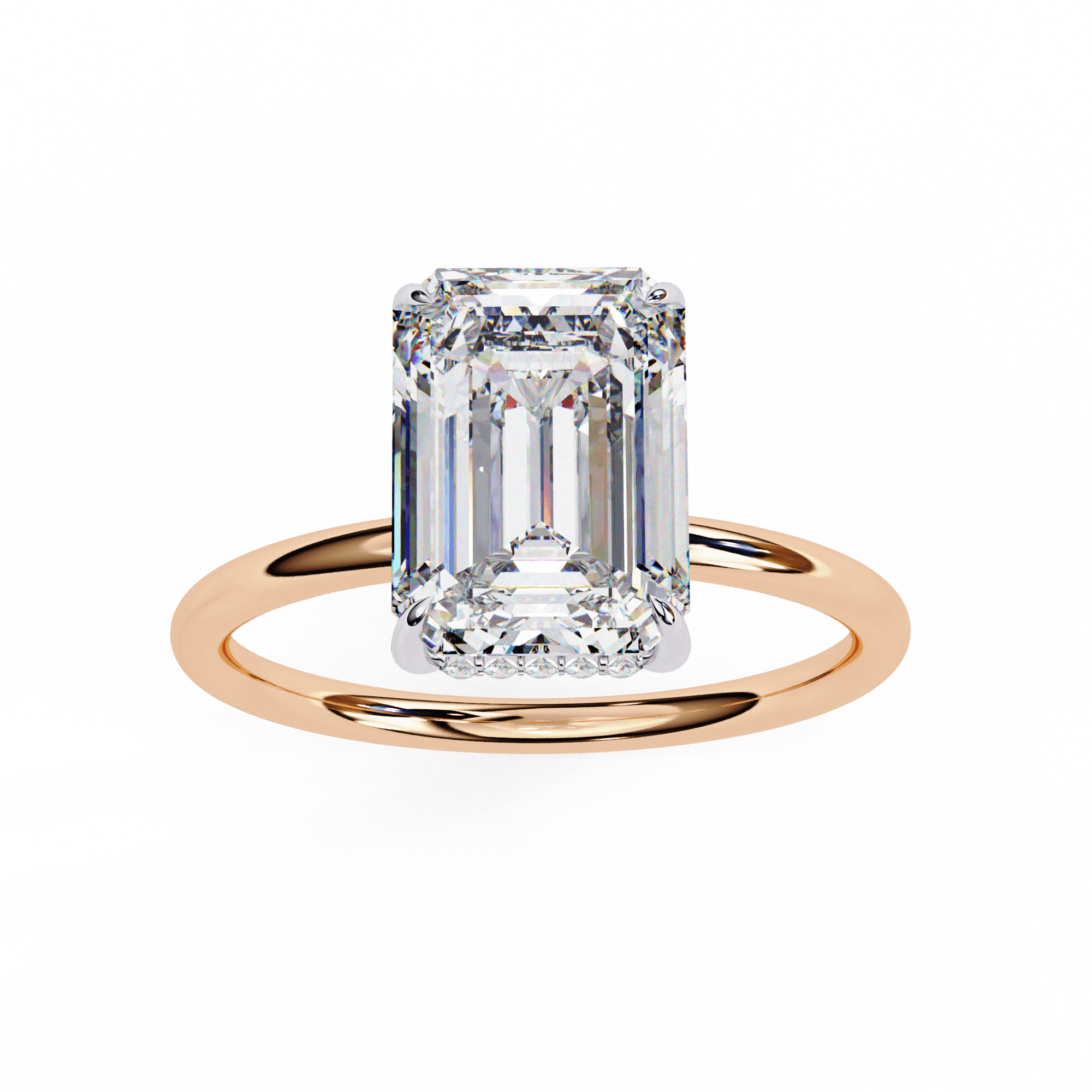2 Carat Emerald Cut Diamond Solitaire Ring