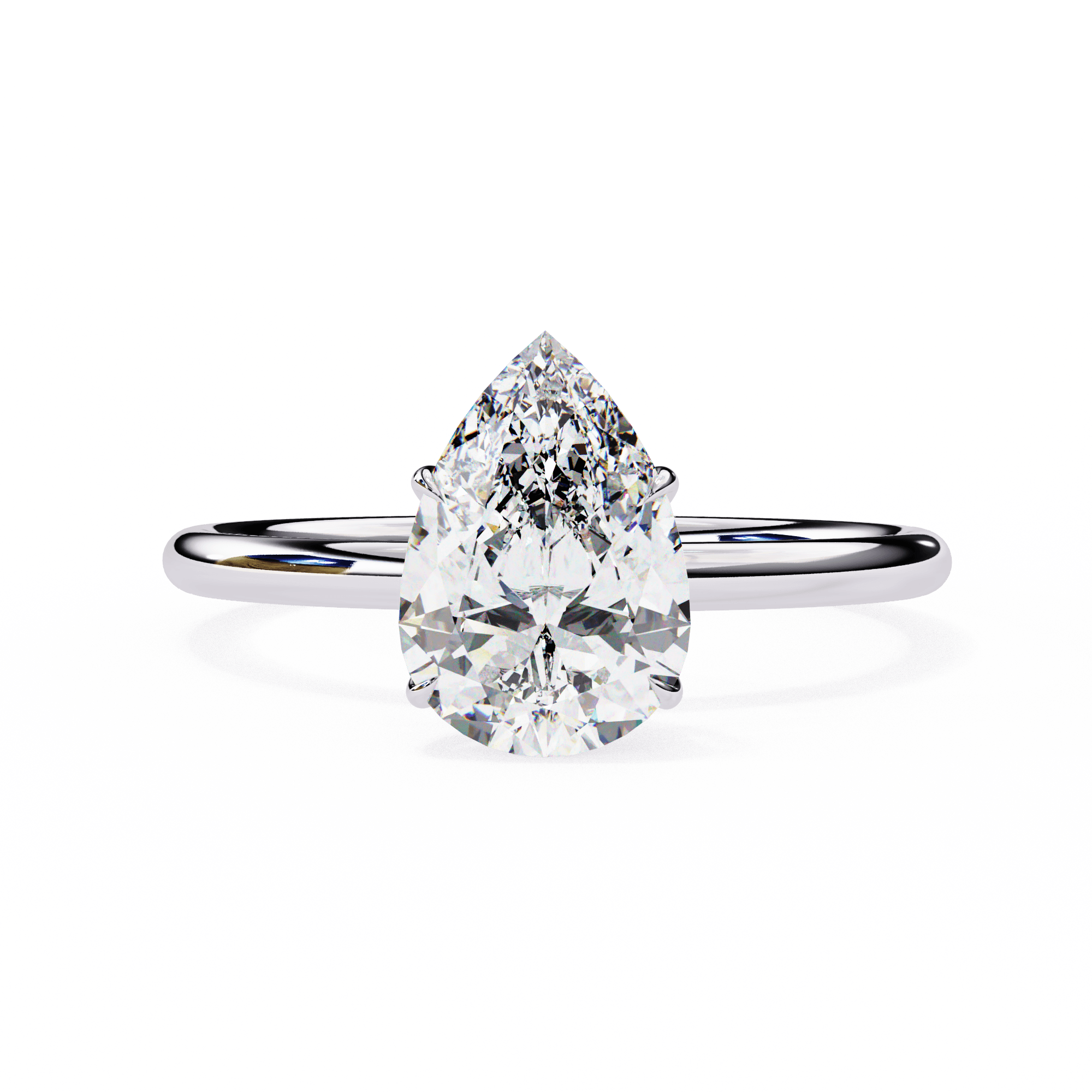 1 carat pear Diamond Ring