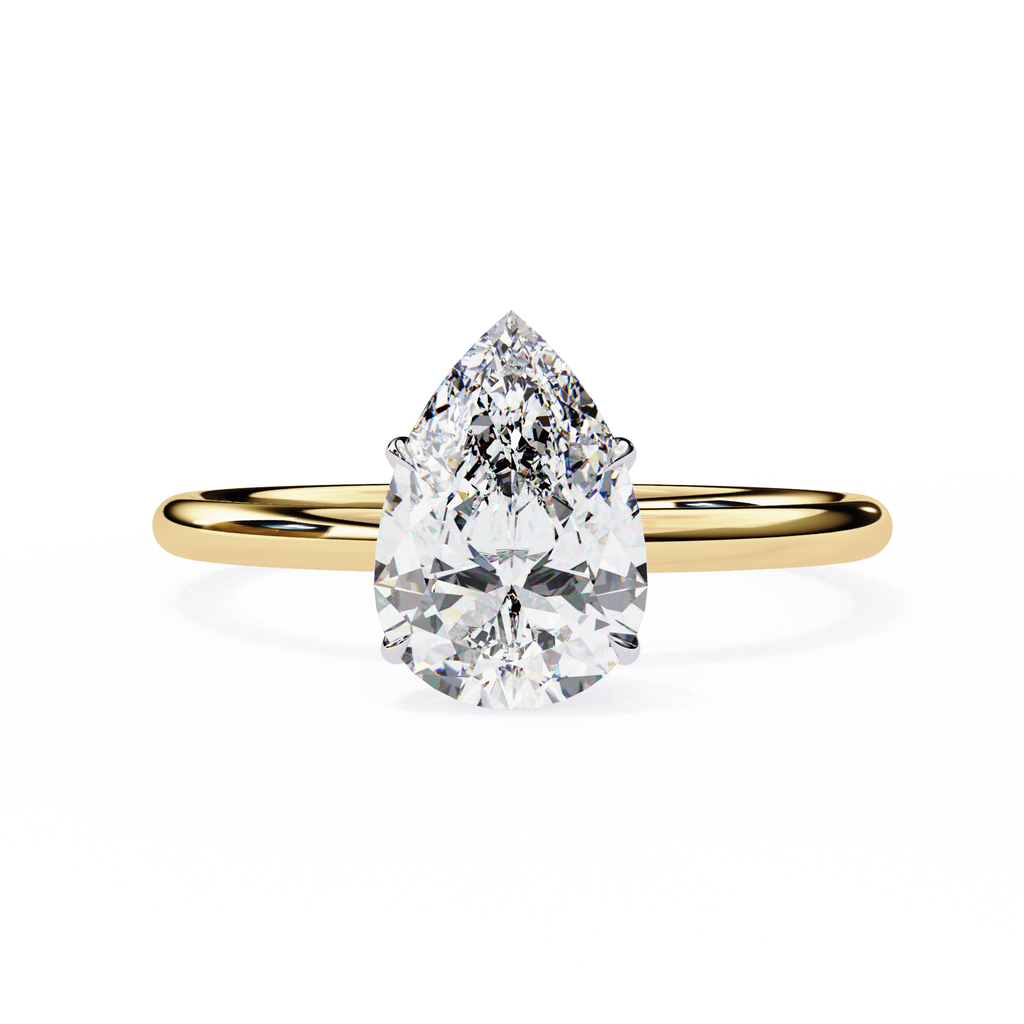 1 carat pear Diamond Ring