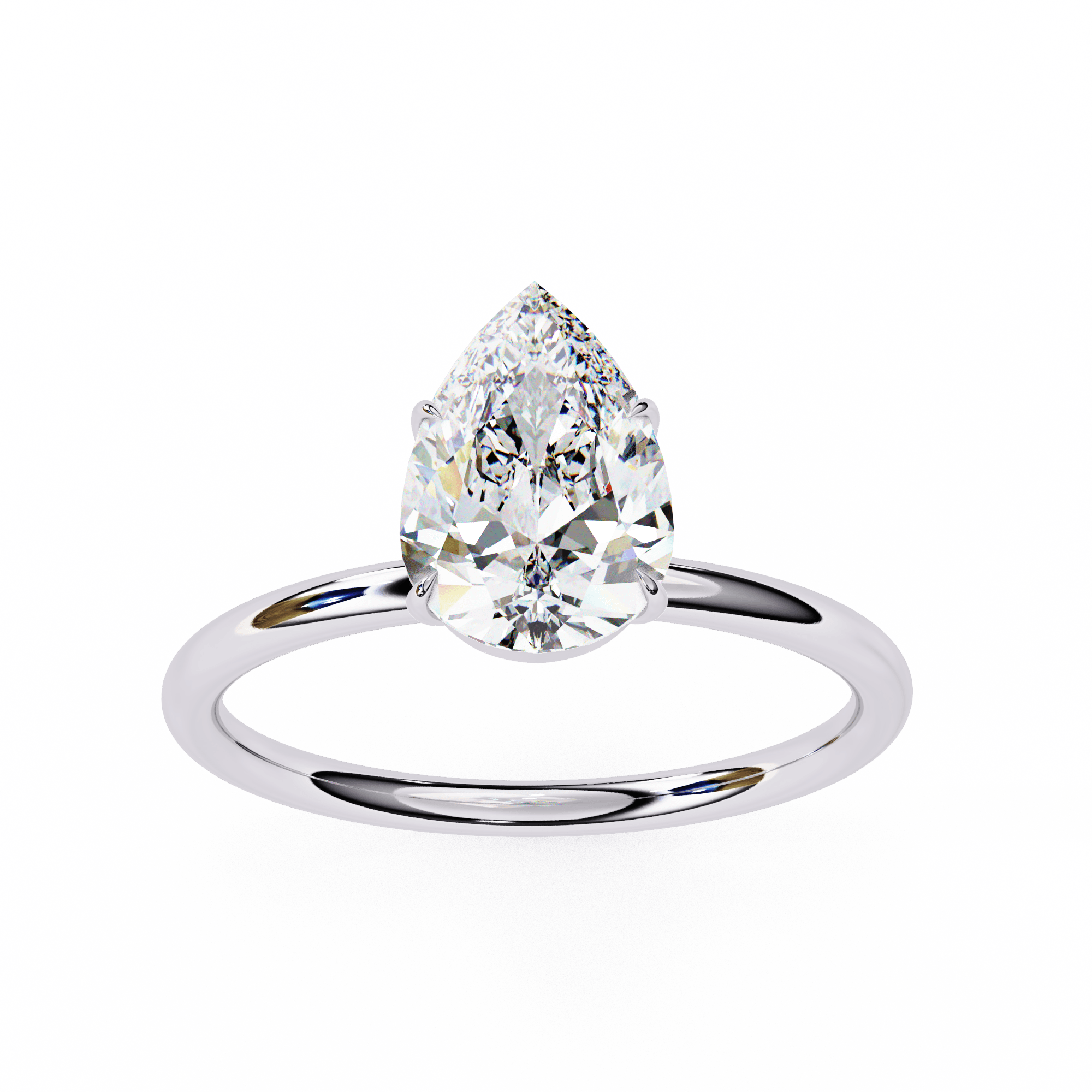 1 carat pear Diamond Ring
