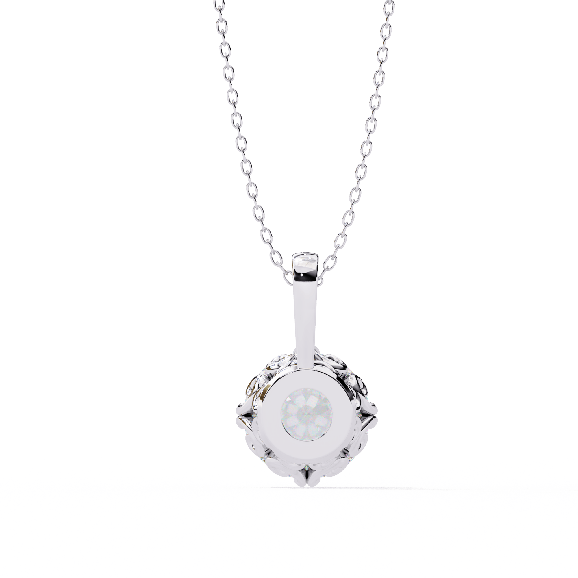 1ct Round Solitaire Diamond Pendant
