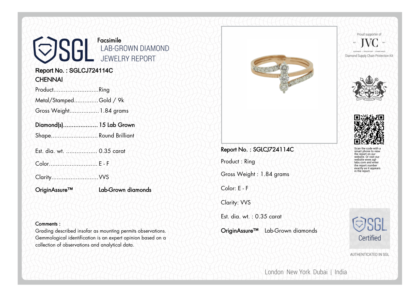 The Hebe Aurora Lab Grown Diamond Ring