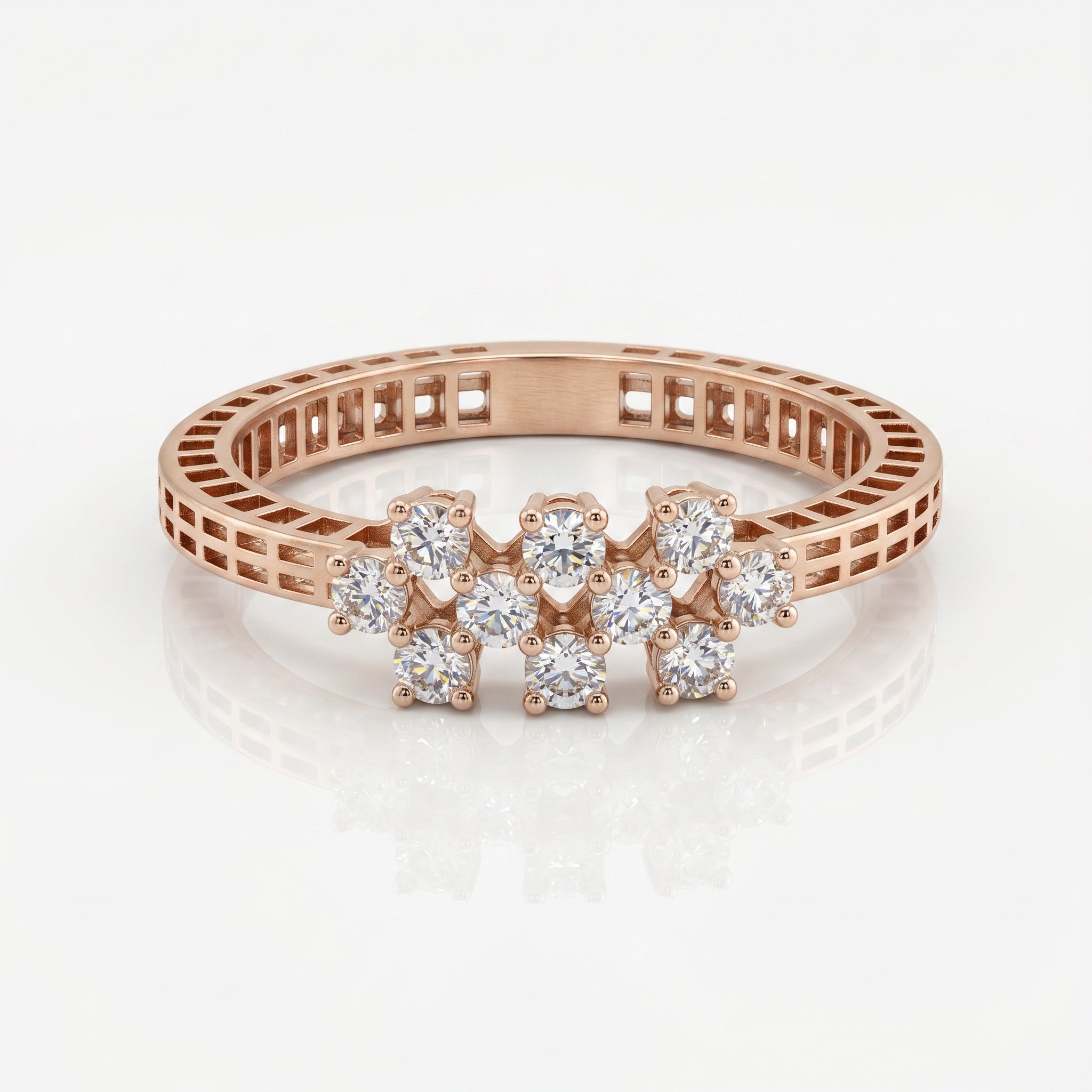 The Astra Cluster Multi-Stone Diamond Ring