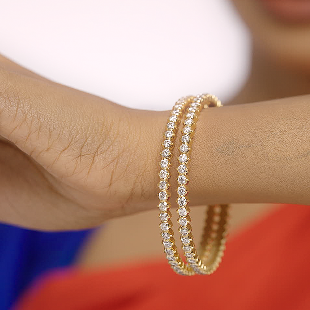 Varnam Closed Setting Bangle