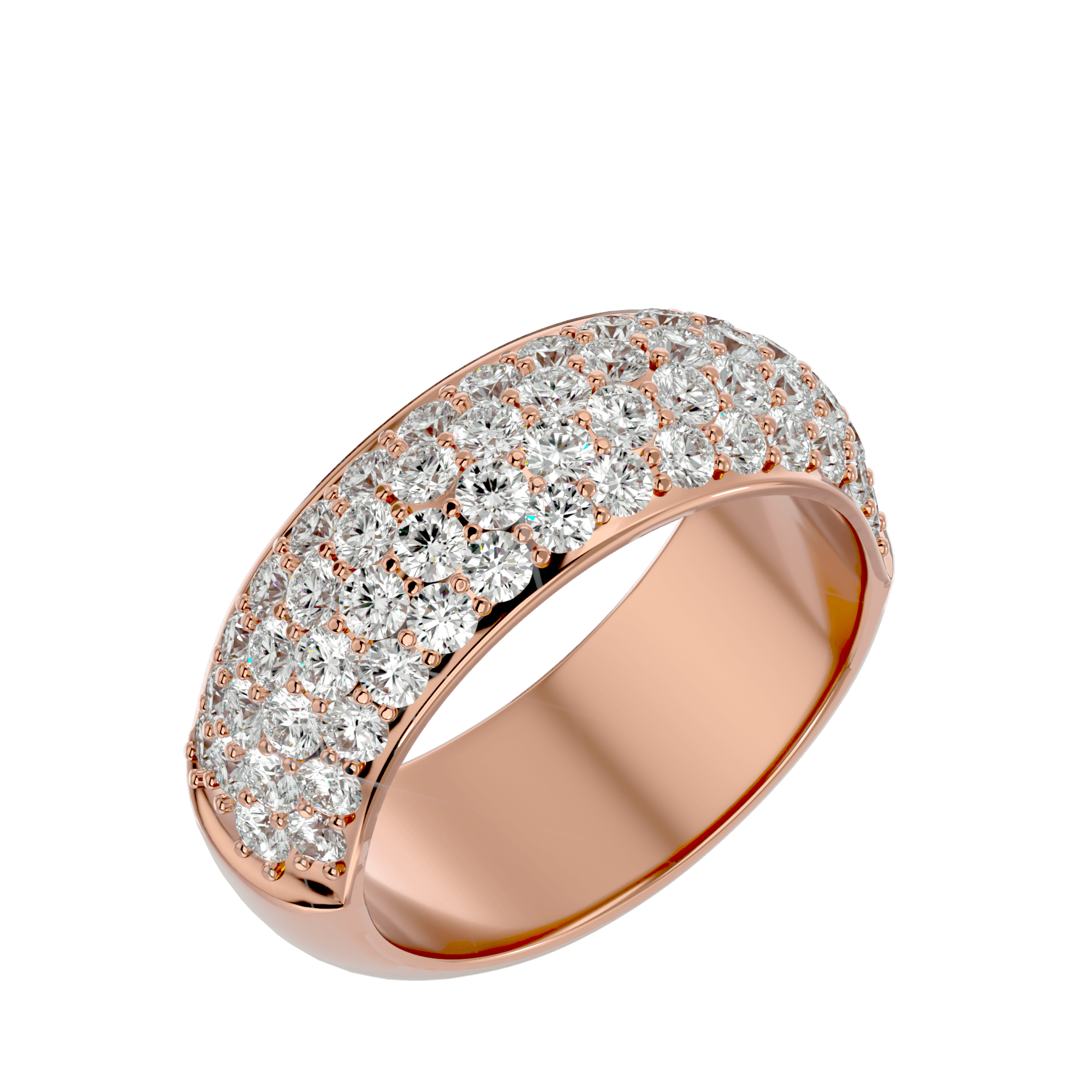 Kimora Round Lab Diamond Ring with Band