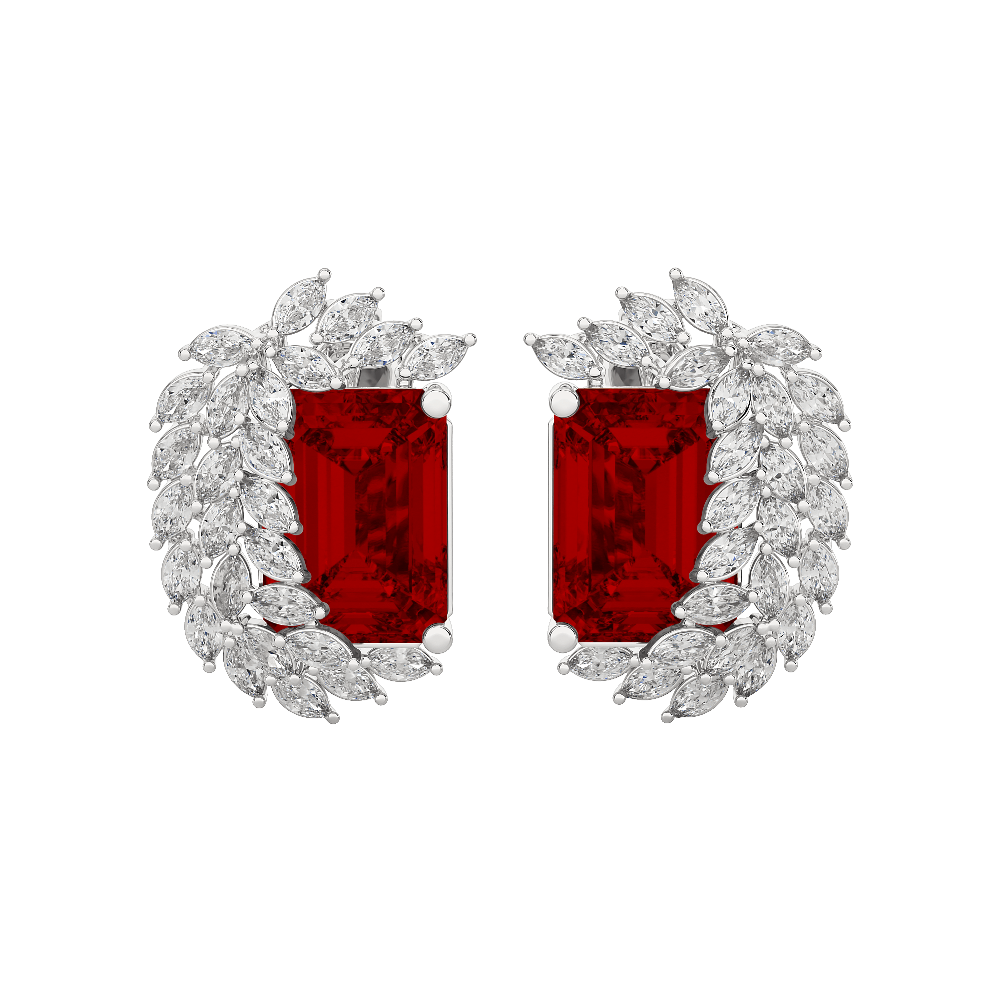 Avira Diamond Gemstone Earrings