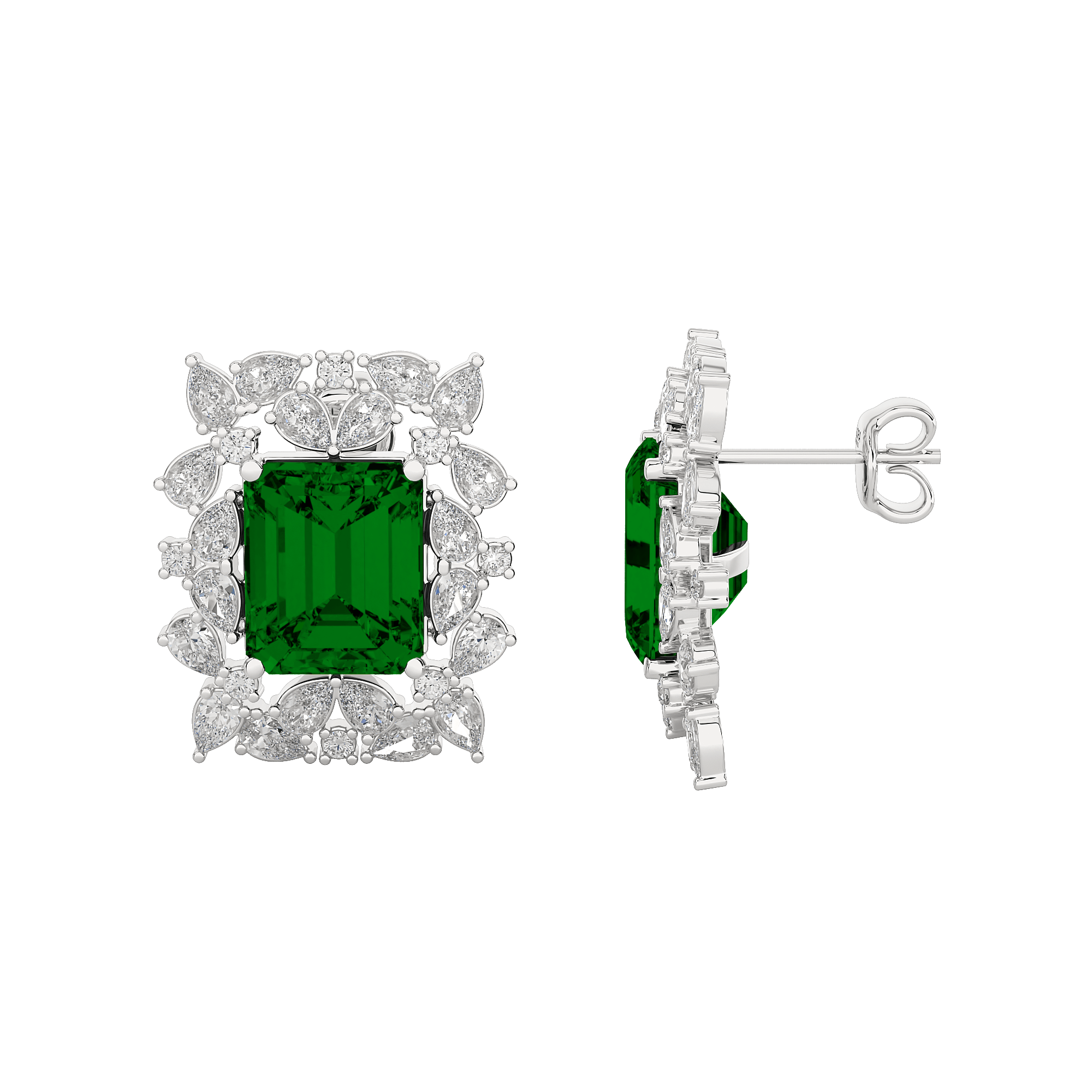 Rayne Diamond Gemstone Earrings