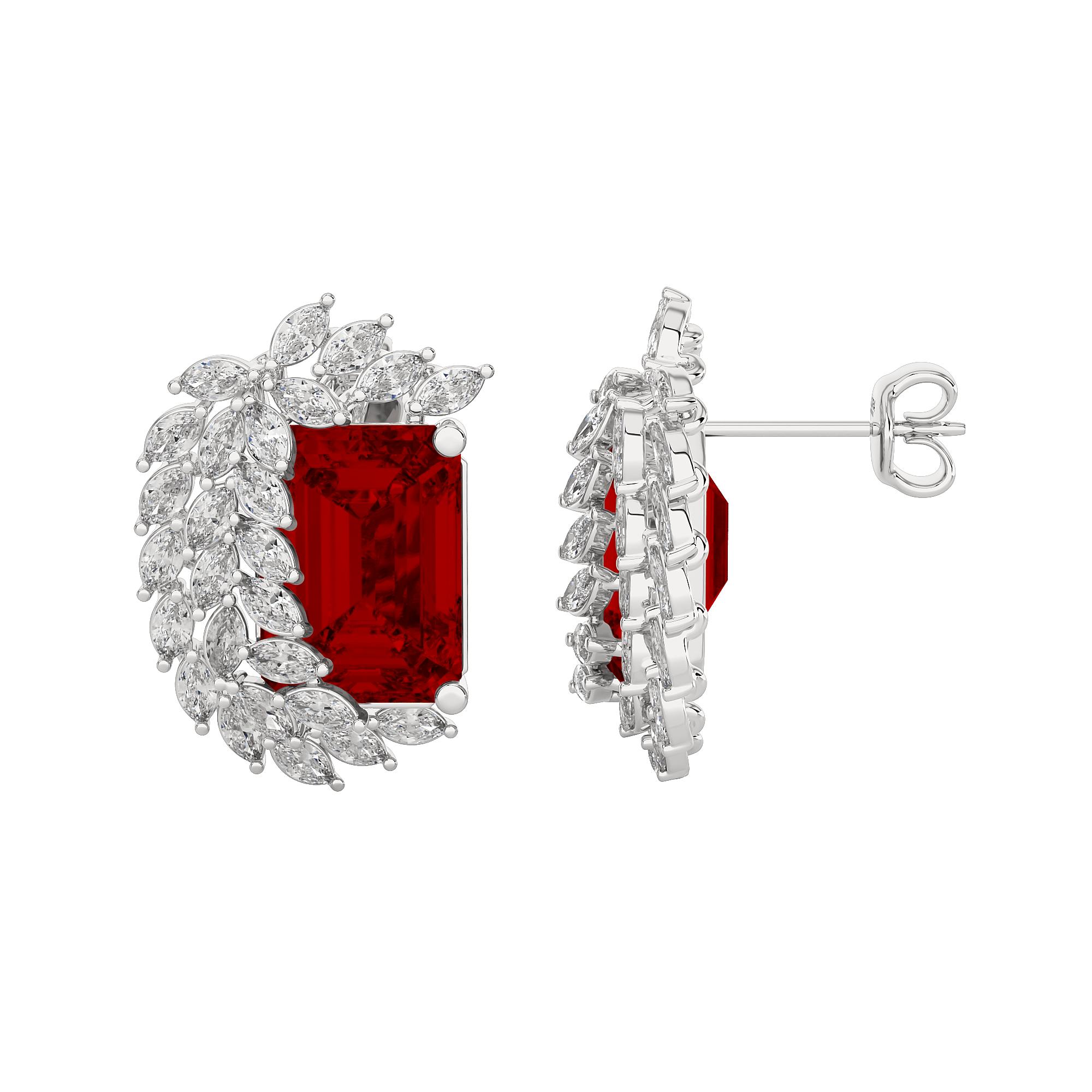 Avira Diamond Gemstone Earrings