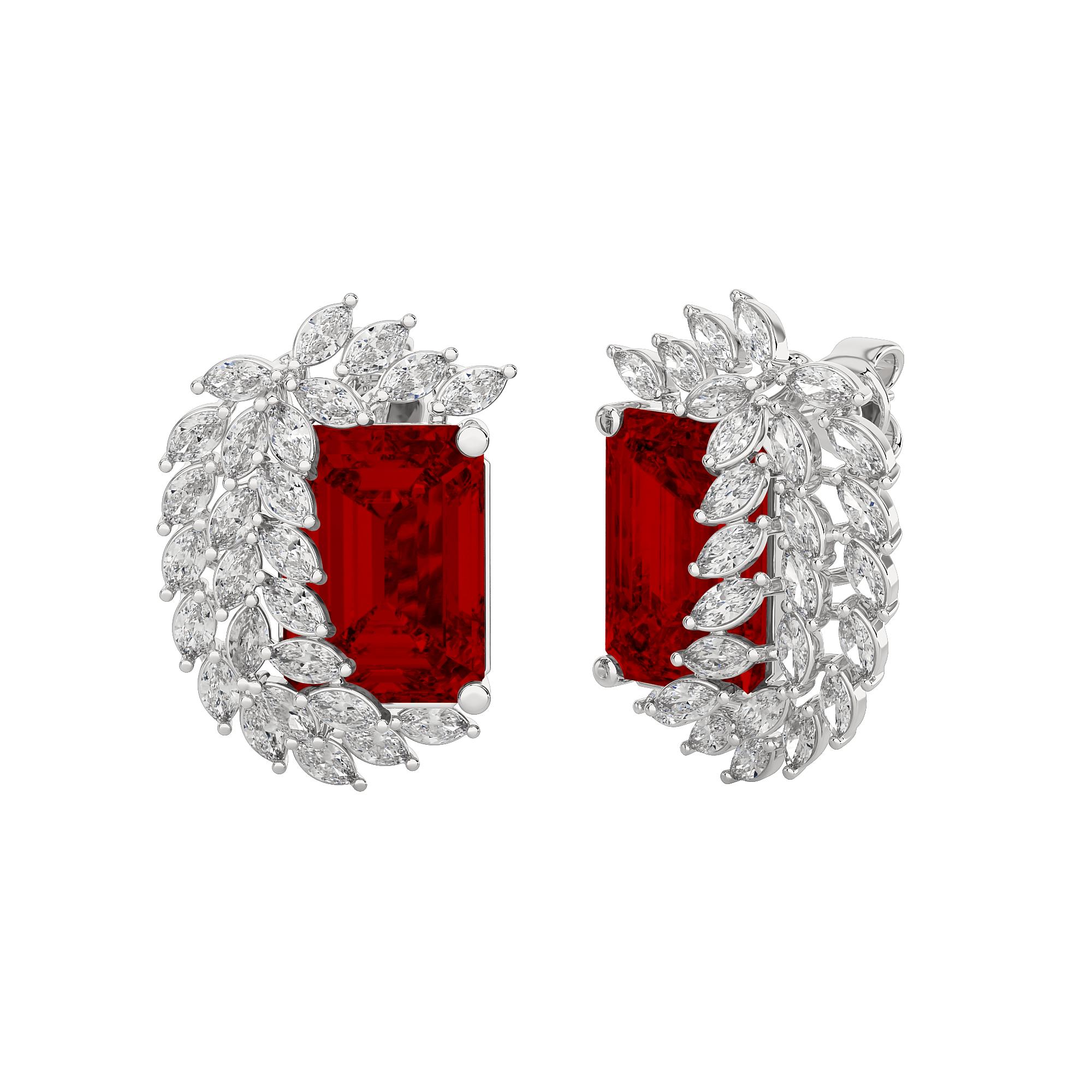 Avira Diamond Gemstone Earrings