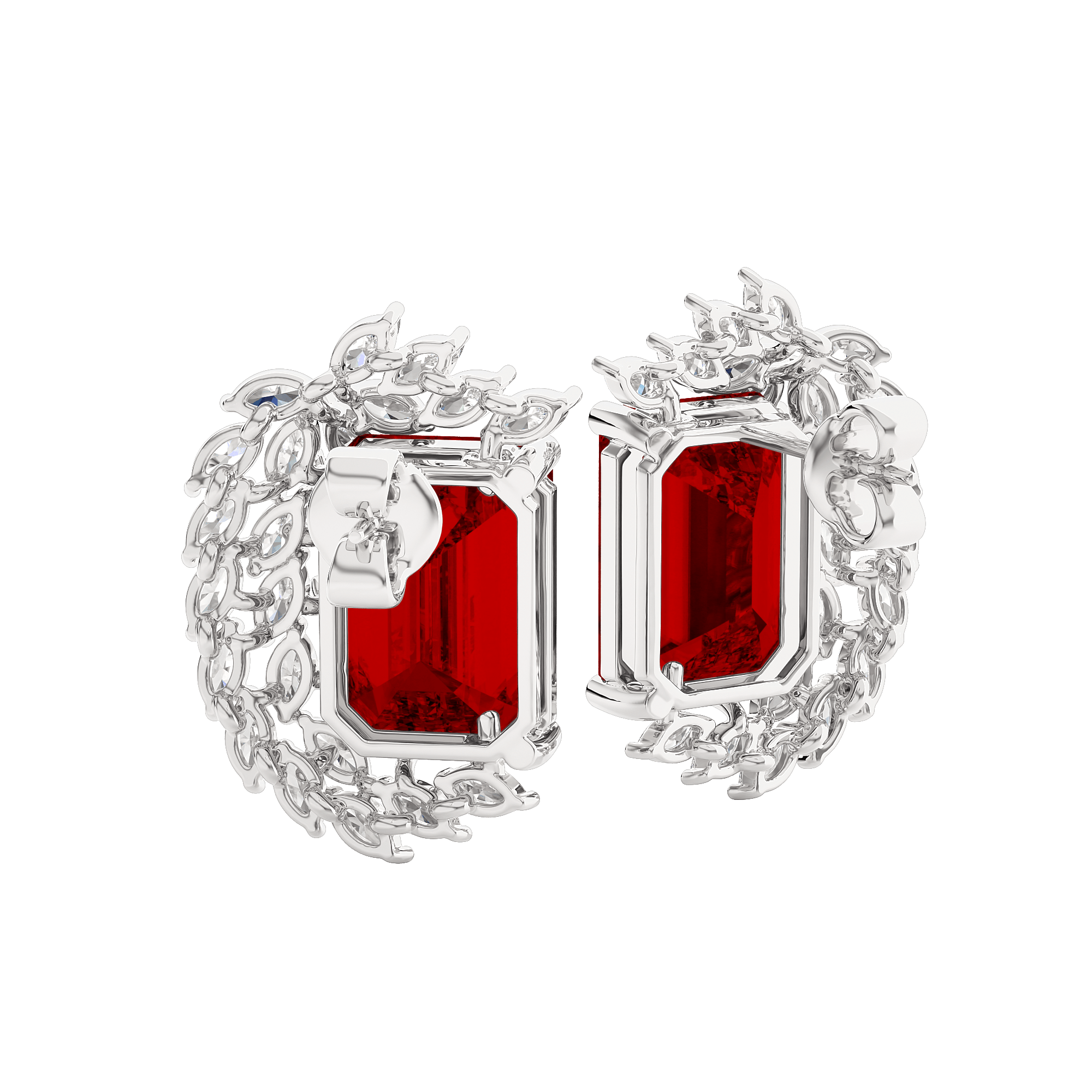 Avira Diamond Gemstone Earrings