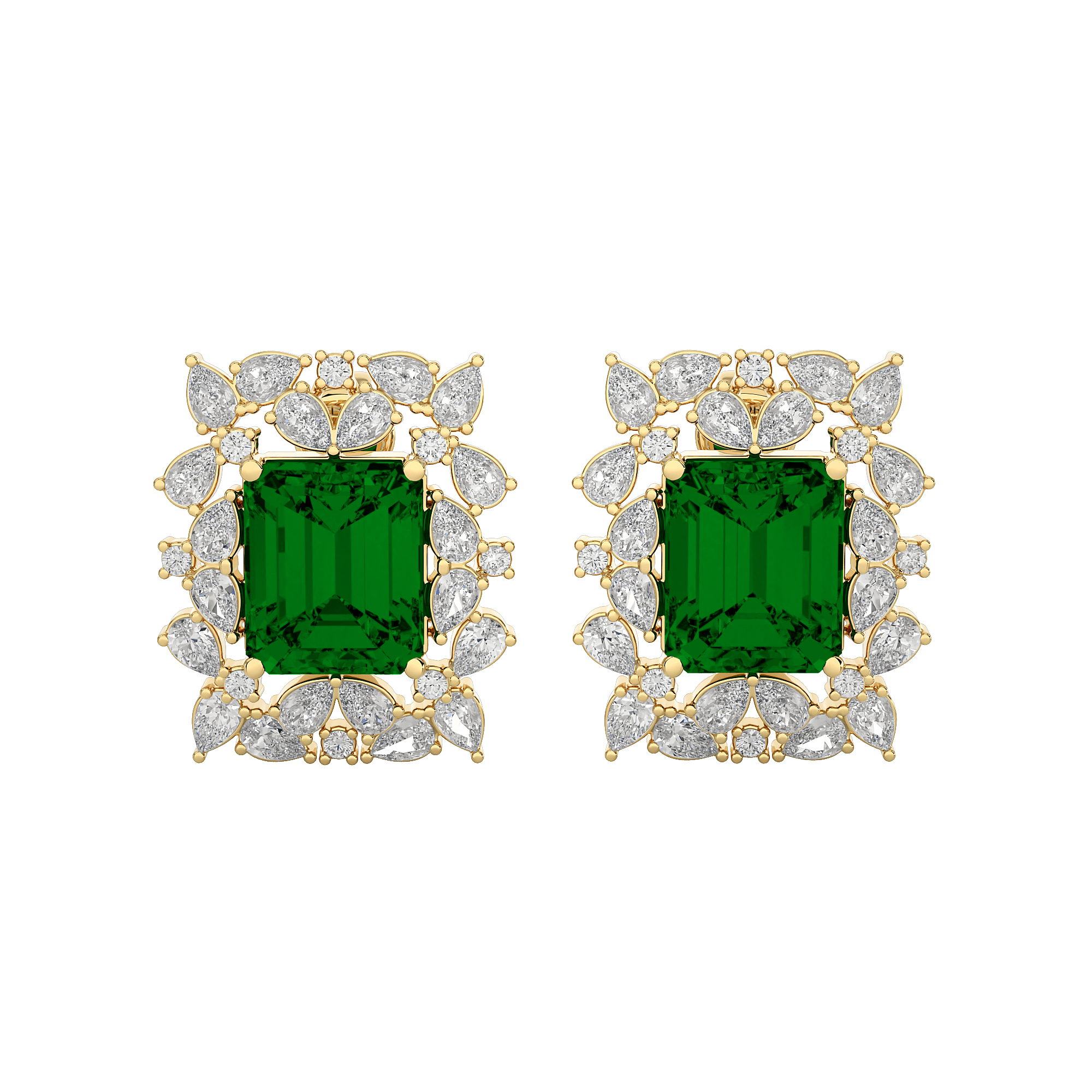 Rayne Diamond Gemstone Earrings