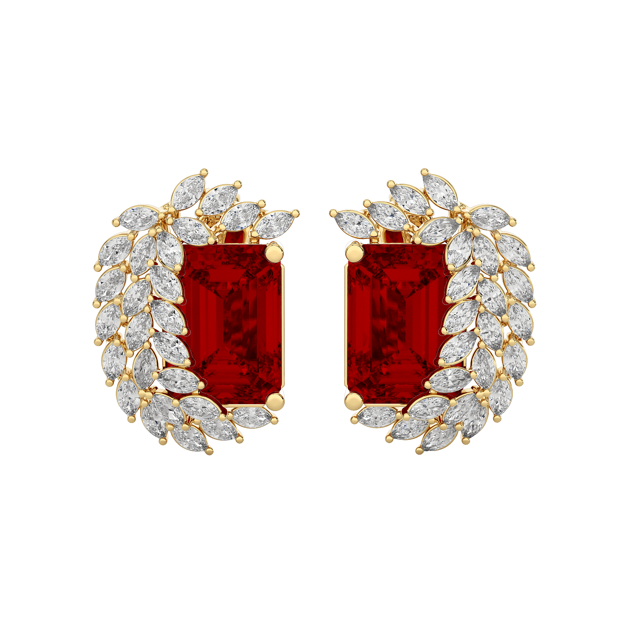 Avira Diamond Gemstone Earrings