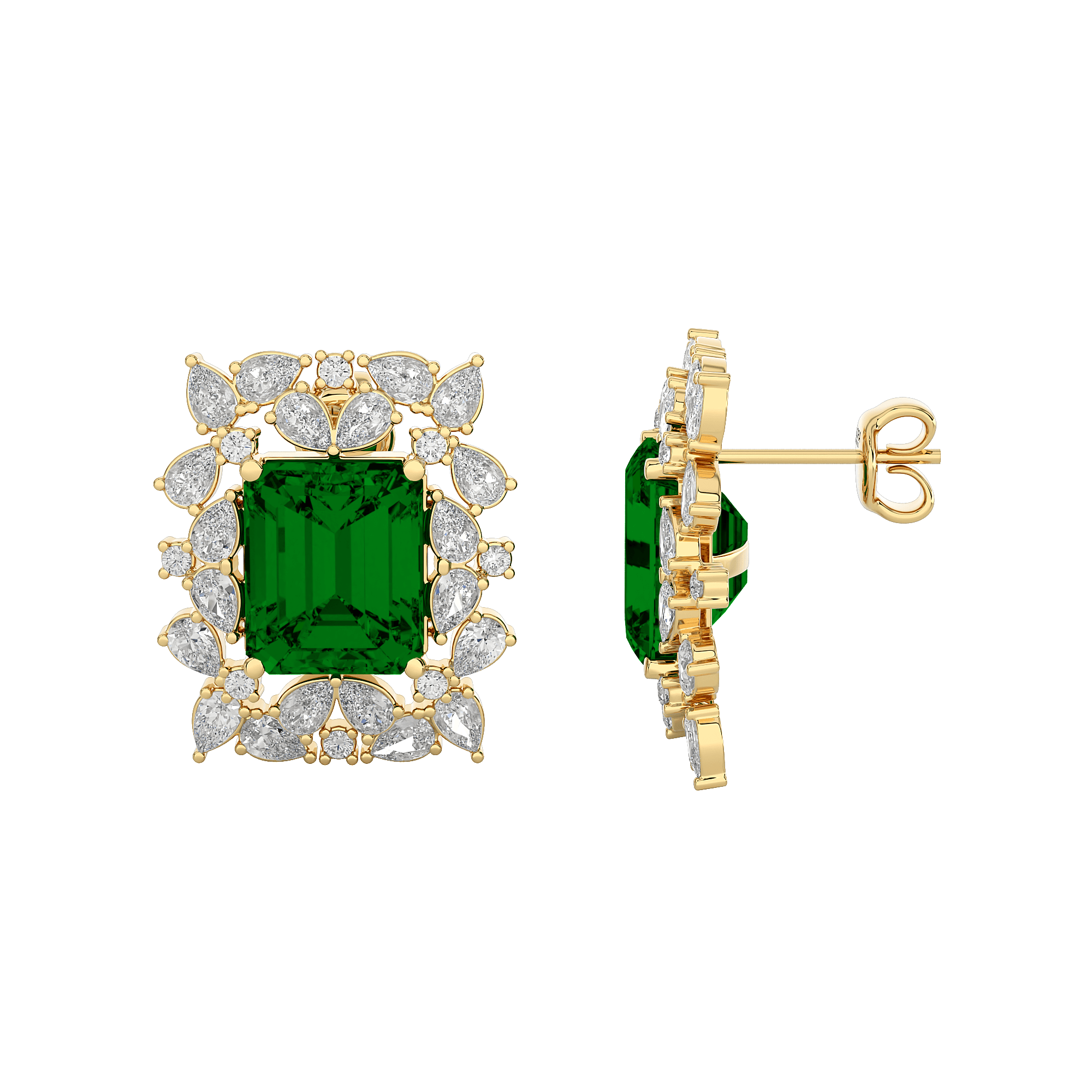 Rayne Diamond Gemstone Earrings