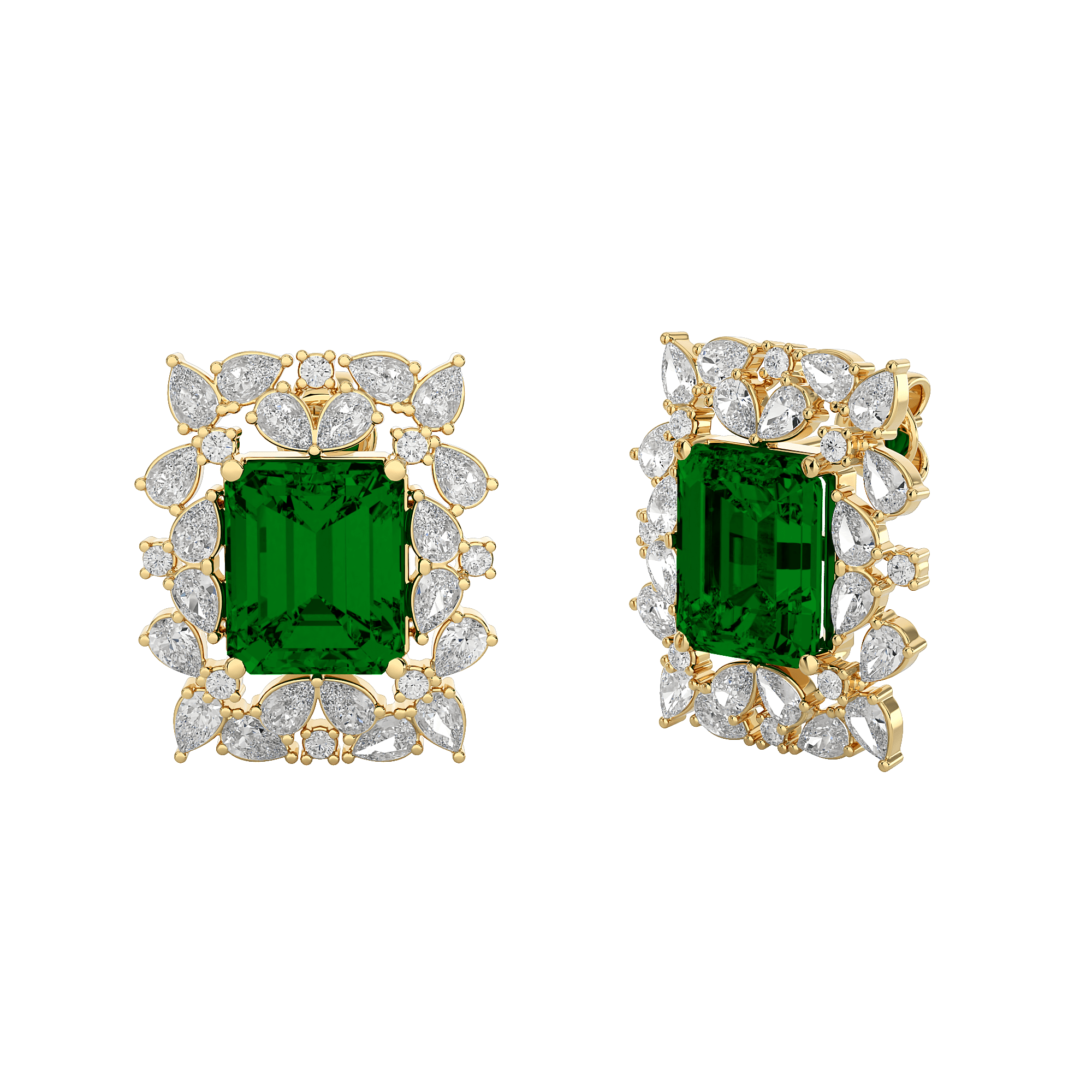 Rayne Diamond Gemstone Earrings