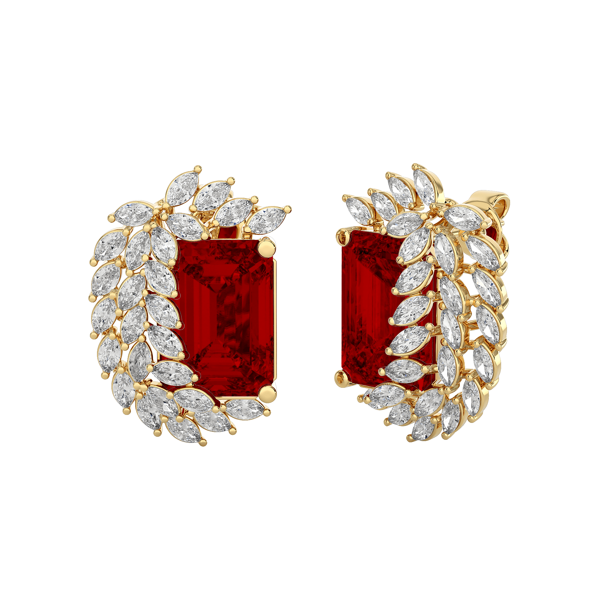 Avira Diamond Gemstone Earrings