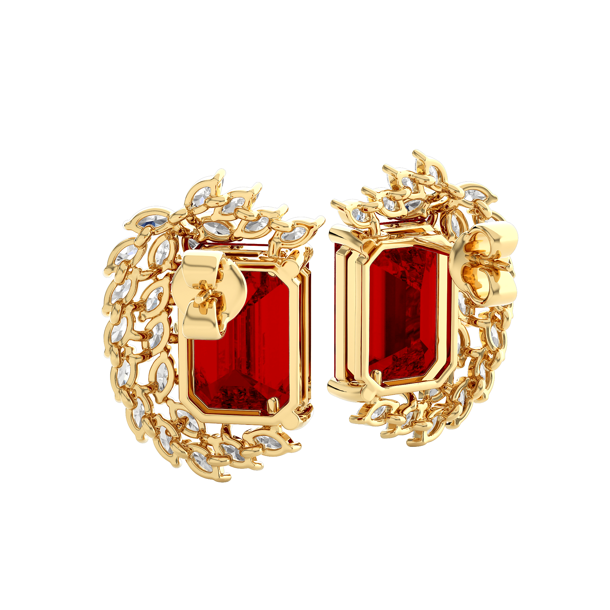 Avira Diamond Gemstone Earrings